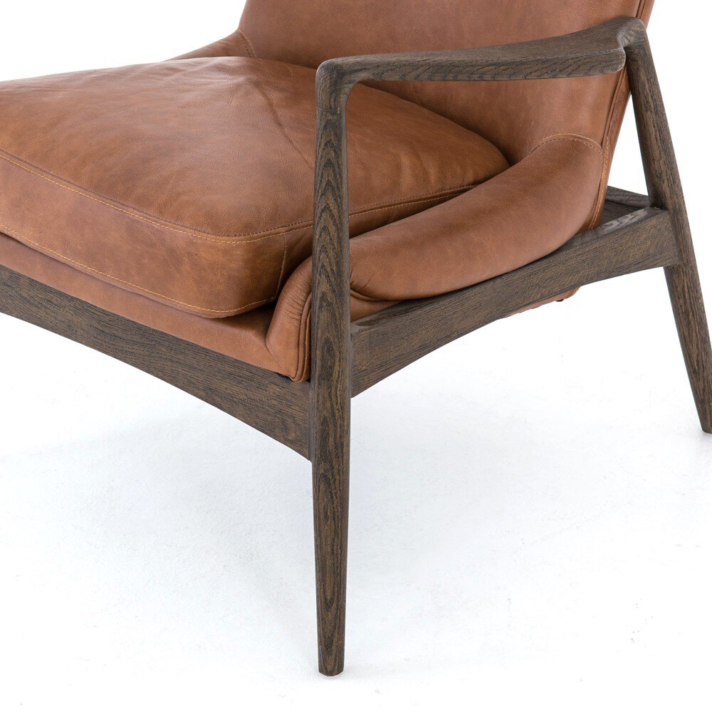 Four Hands Braden Chair — Brandy-Warm Oak