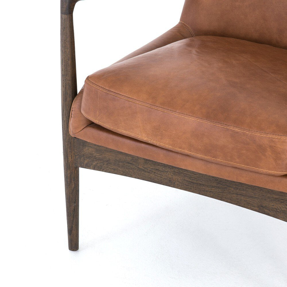 Four Hands Braden Chair — Brandy-Warm Oak