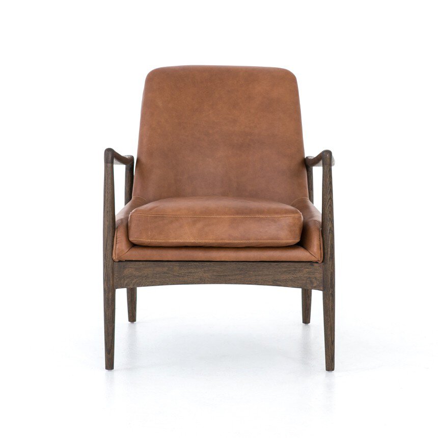 Four Hands Braden Chair — Brandy-Warm Oak