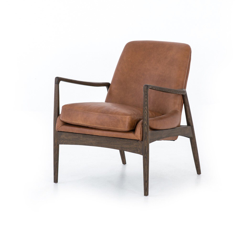 Four Hands Braden Chair — Brandy-Warm Oak