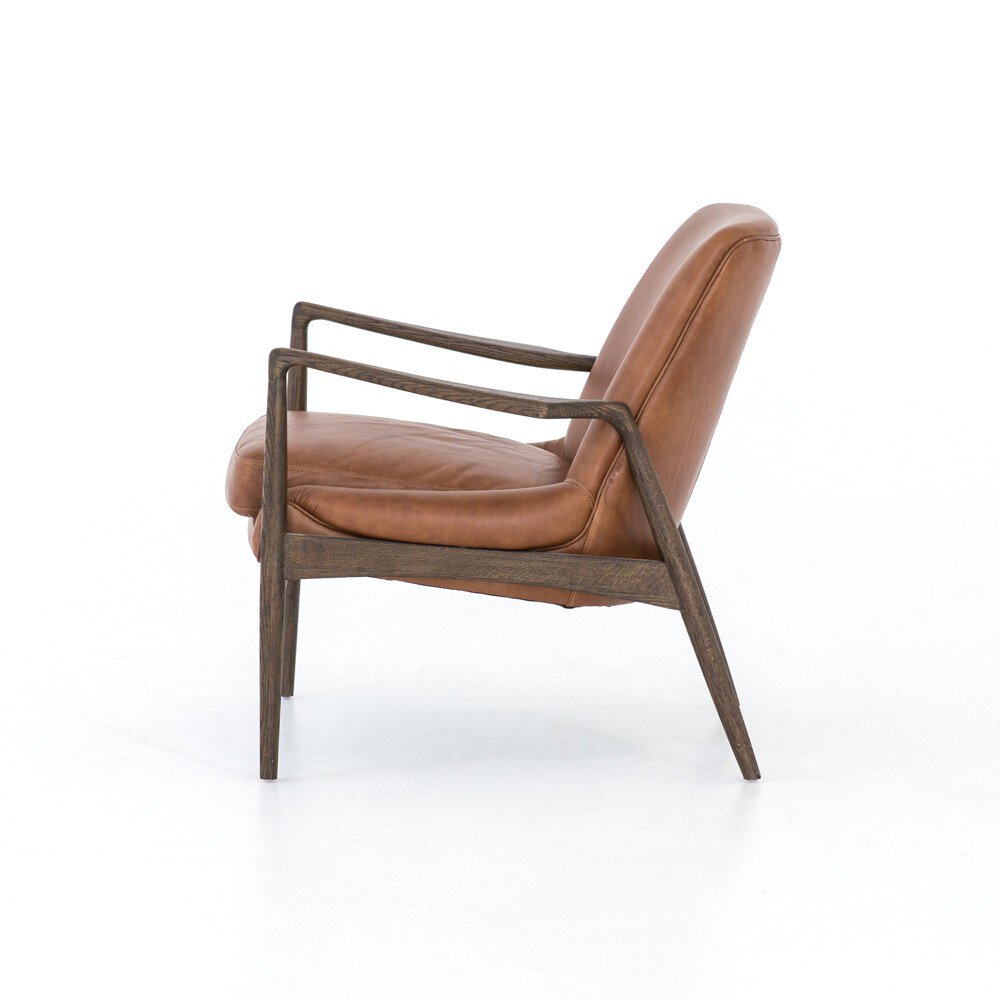 Four Hands Braden Chair — Brandy-Warm Oak