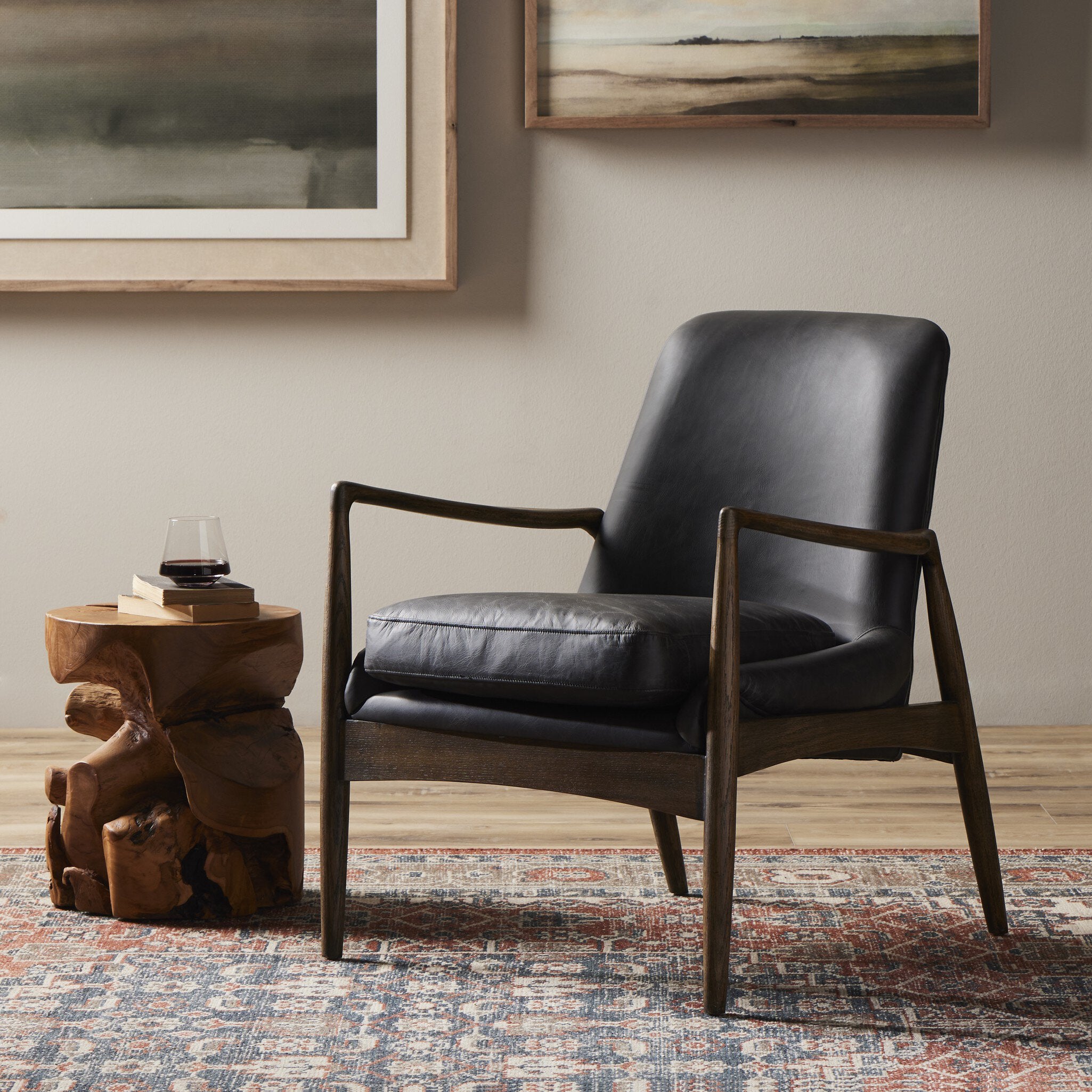Four Hands Braden Chair — Durango Smoke-Warm Oak