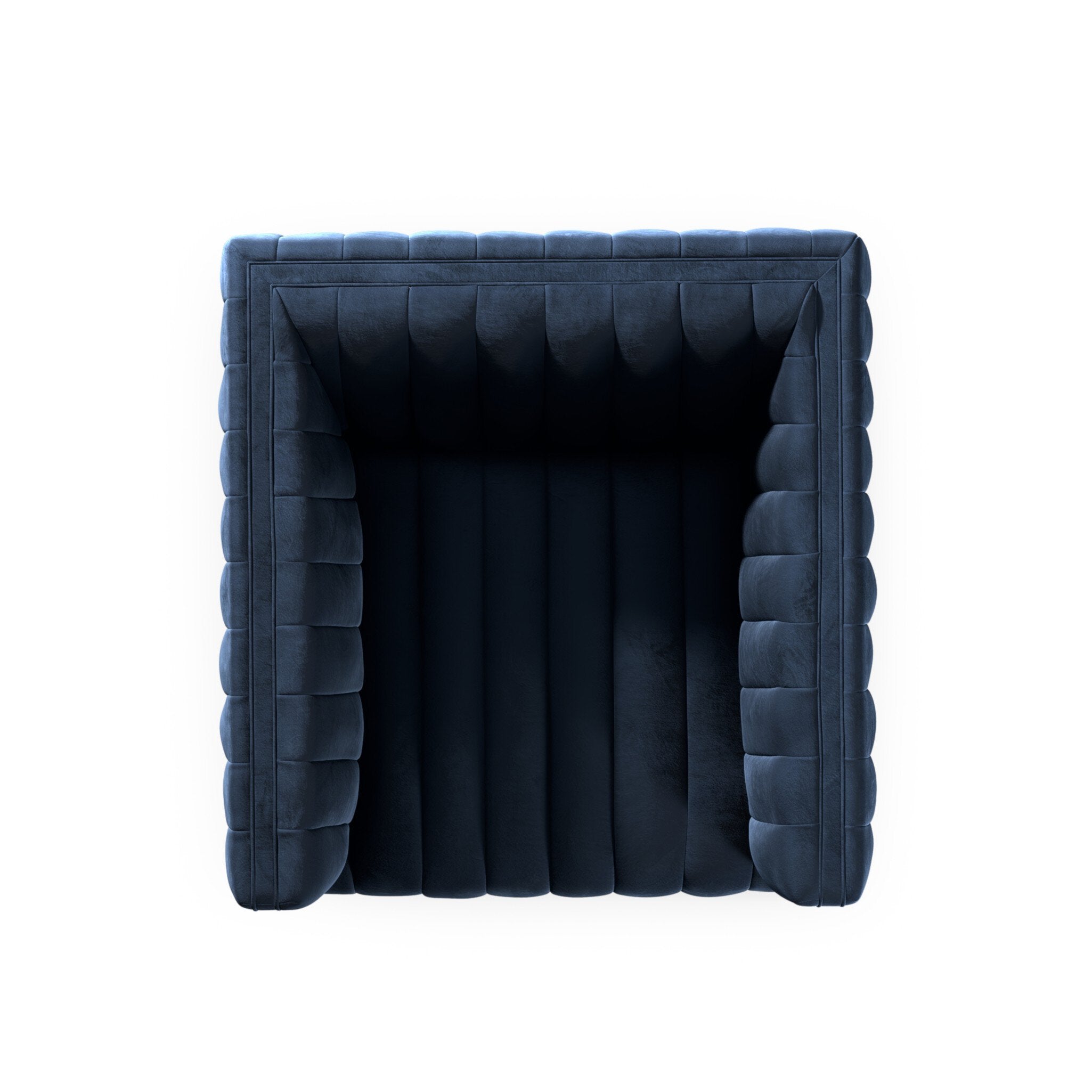 Four Hands Augustine Swivel Chair — Sapphire Navy