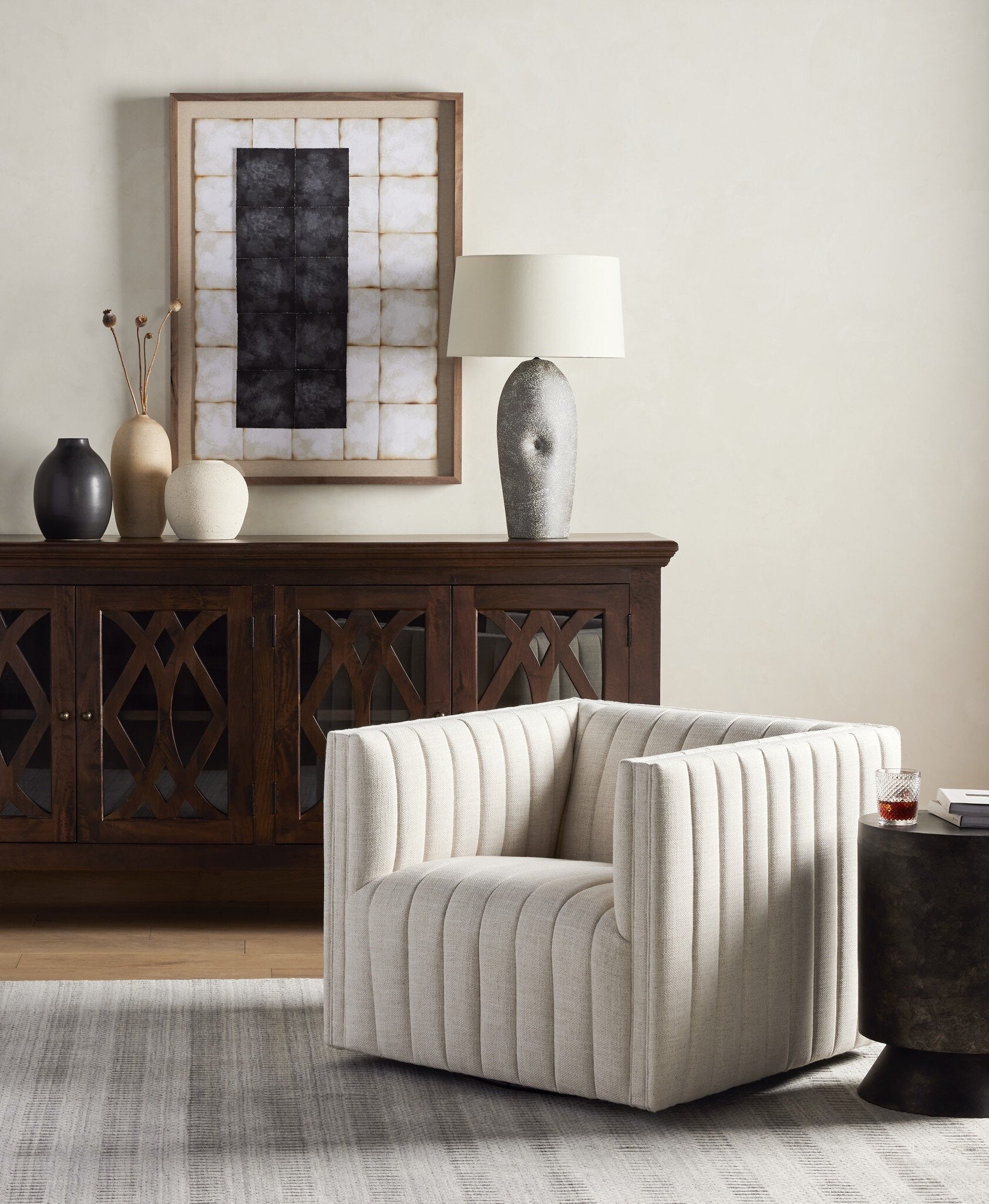 Four Hands Augustine Swivel Chair — Dover Crescent