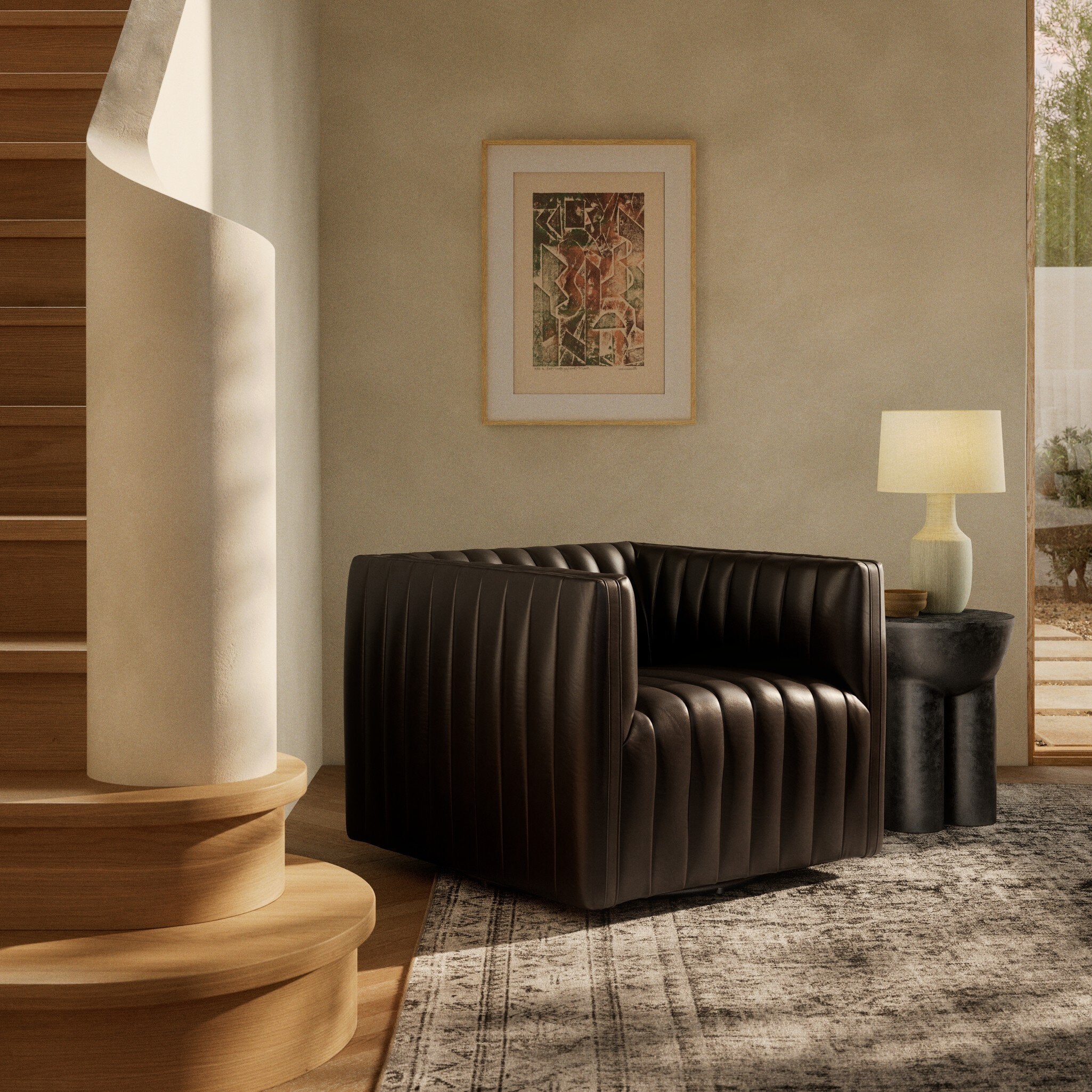 Four Hands Augustine Swivel Chair — Deacon Wolf