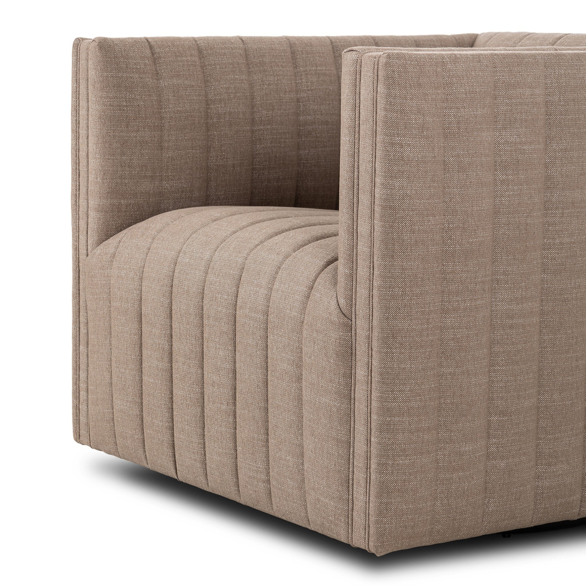 Four Hands Augustine Swivel Chair — Crypton Nomad Taupe