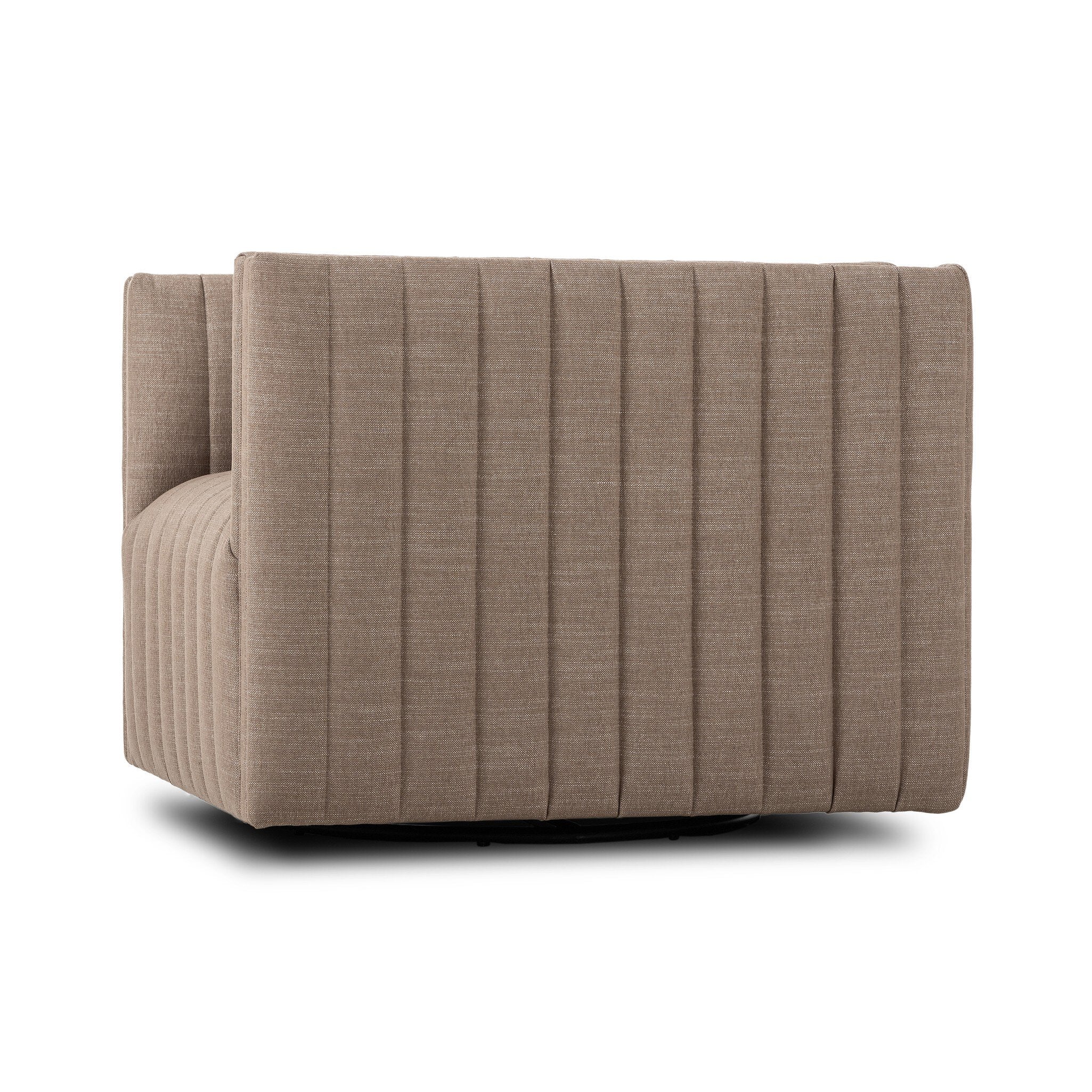 Four Hands Augustine Swivel Chair — Crypton Nomad Taupe