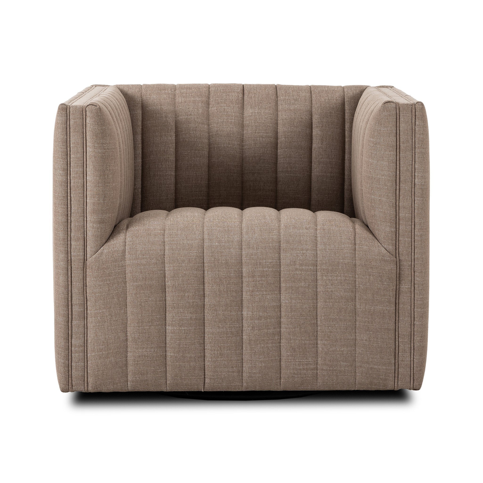 Four Hands Augustine Swivel Chair — Crypton Nomad Taupe