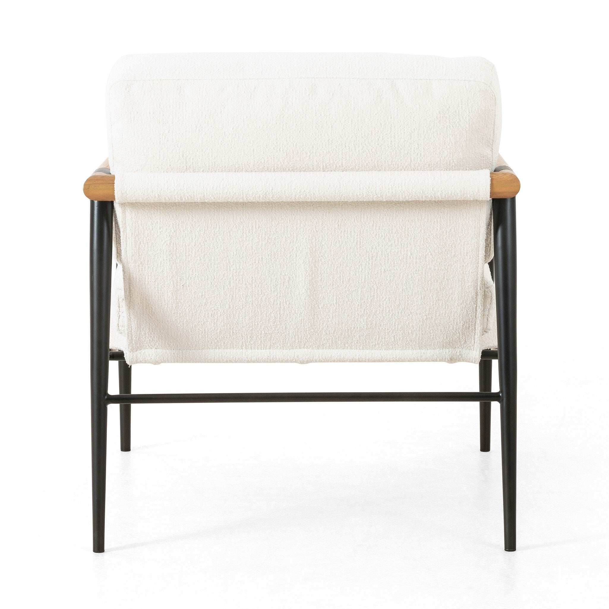 Four Hands Rowen Chair — Fayette Cloud-Carbon Black-Toasted Oak