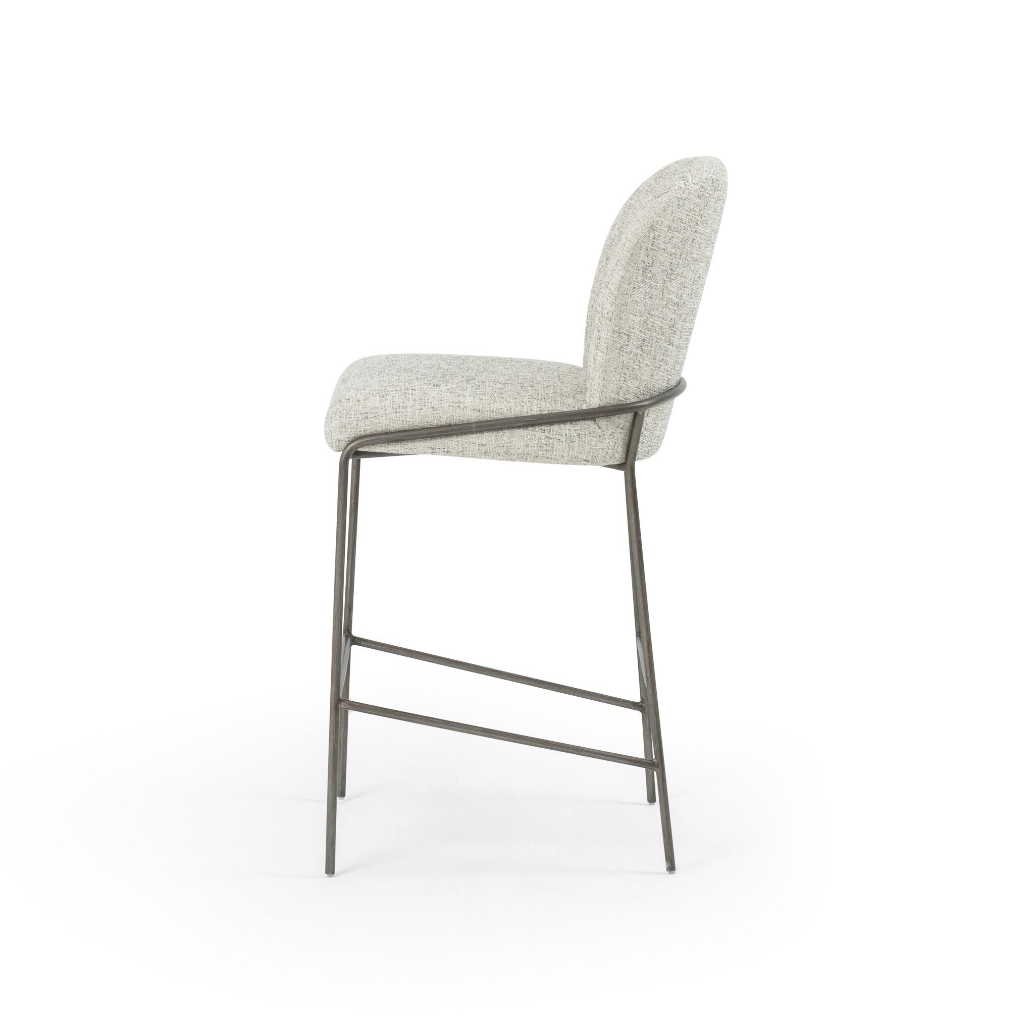 Four Hands Astrud Bar + Counter Stool — Lyon Pewter-Brushed Slate-Bar