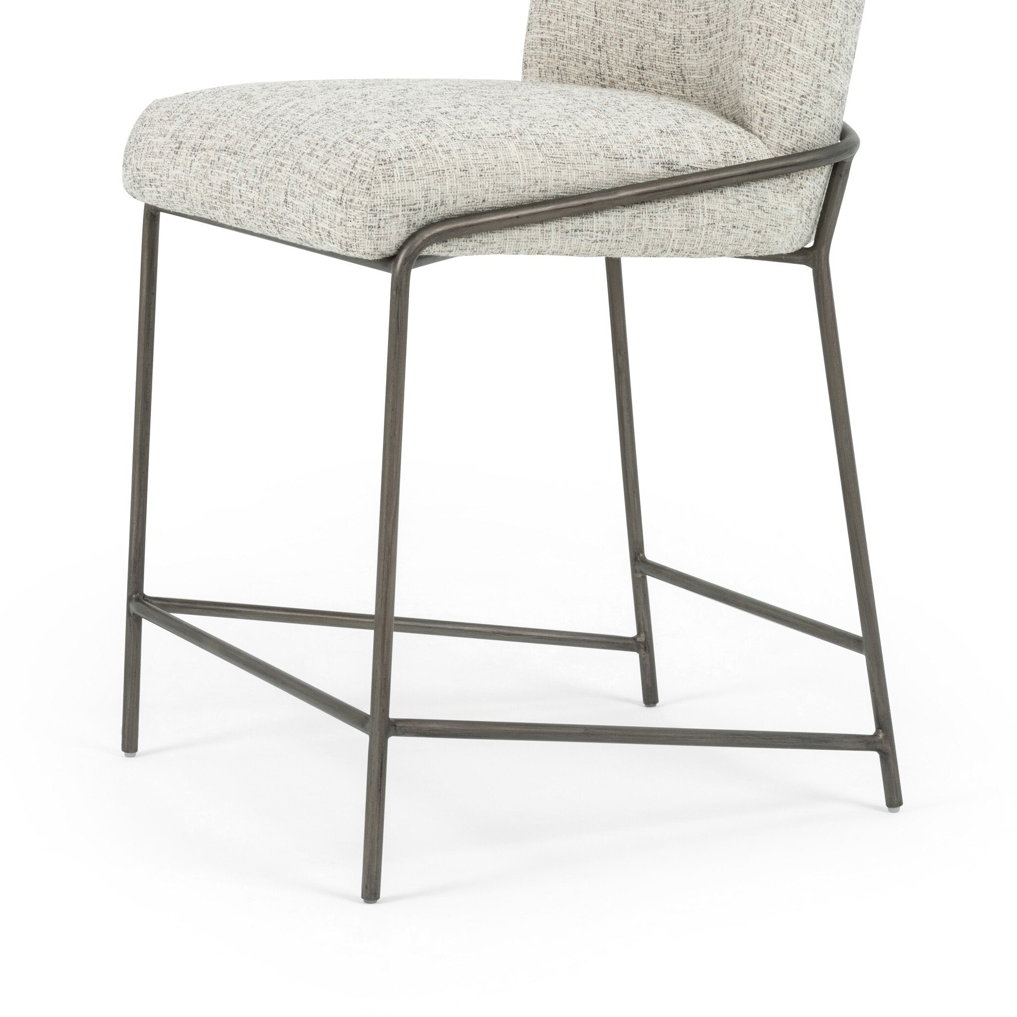 Four Hands Astrud Bar + Counter Stool — Lyon Pewter-Brushed Slate-Counter