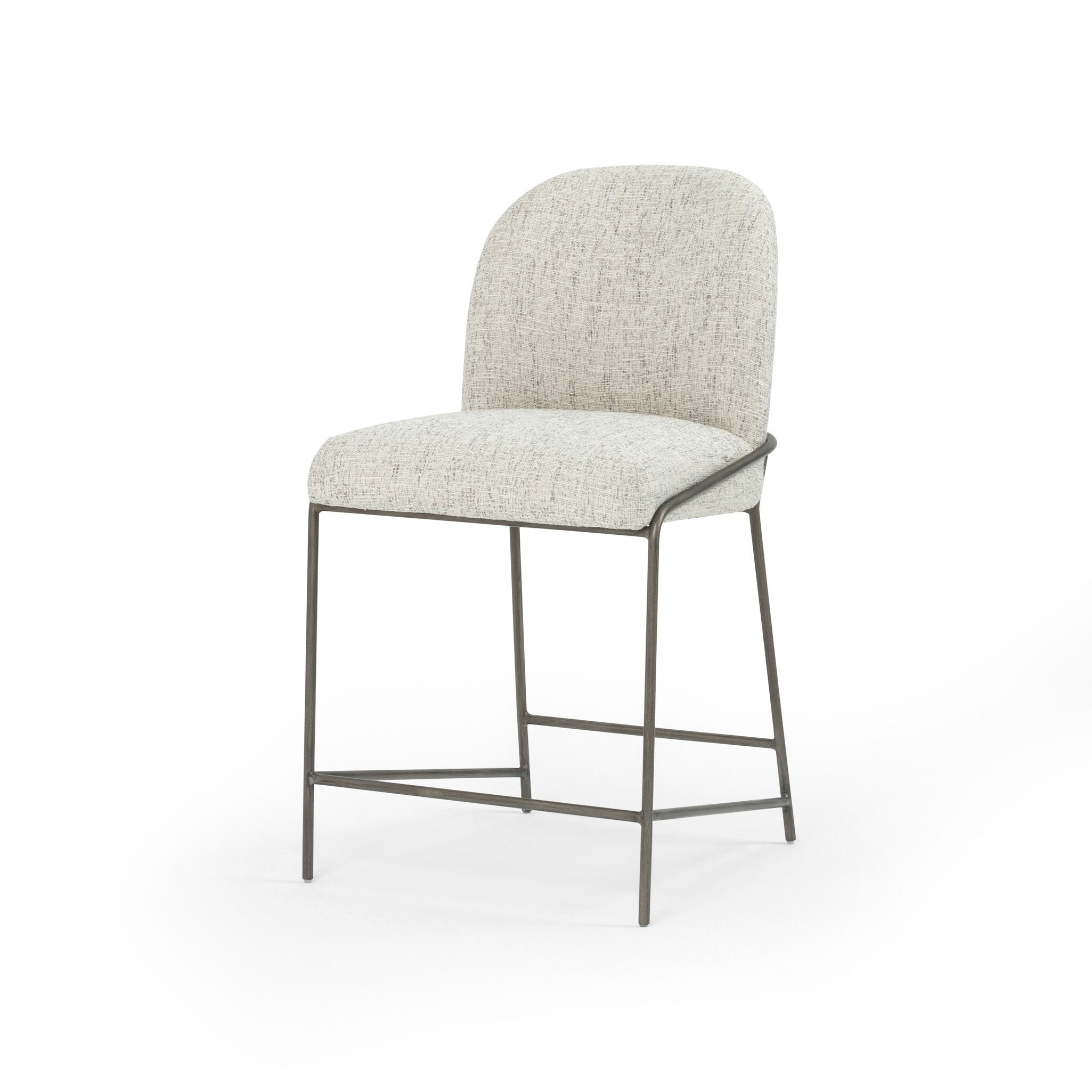 Four Hands Astrud Bar + Counter Stool — Lyon Pewter-Brushed Slate-Counter
