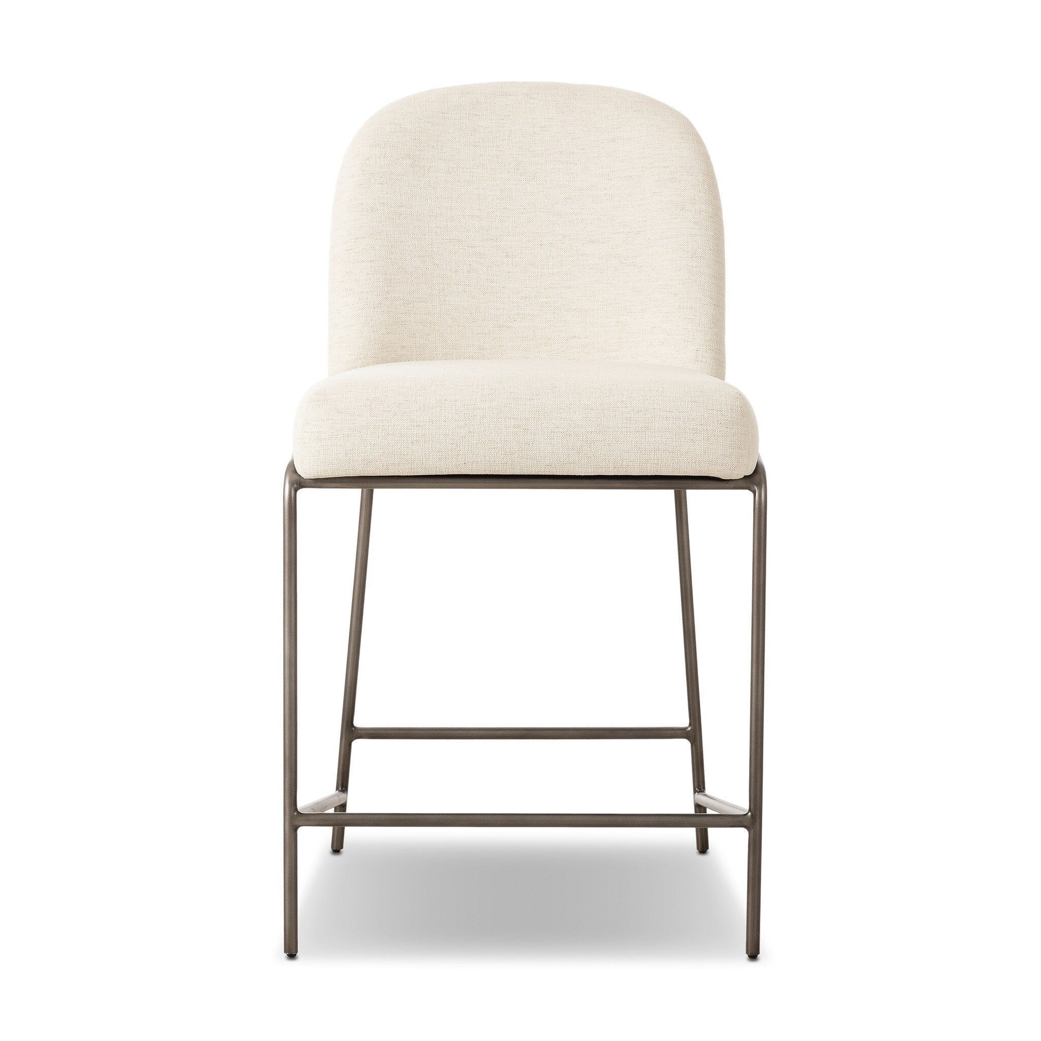 Four Hands Astrud Bar + Counter Stool — Crypton Nomad Snow-Brushed Slate-Counter