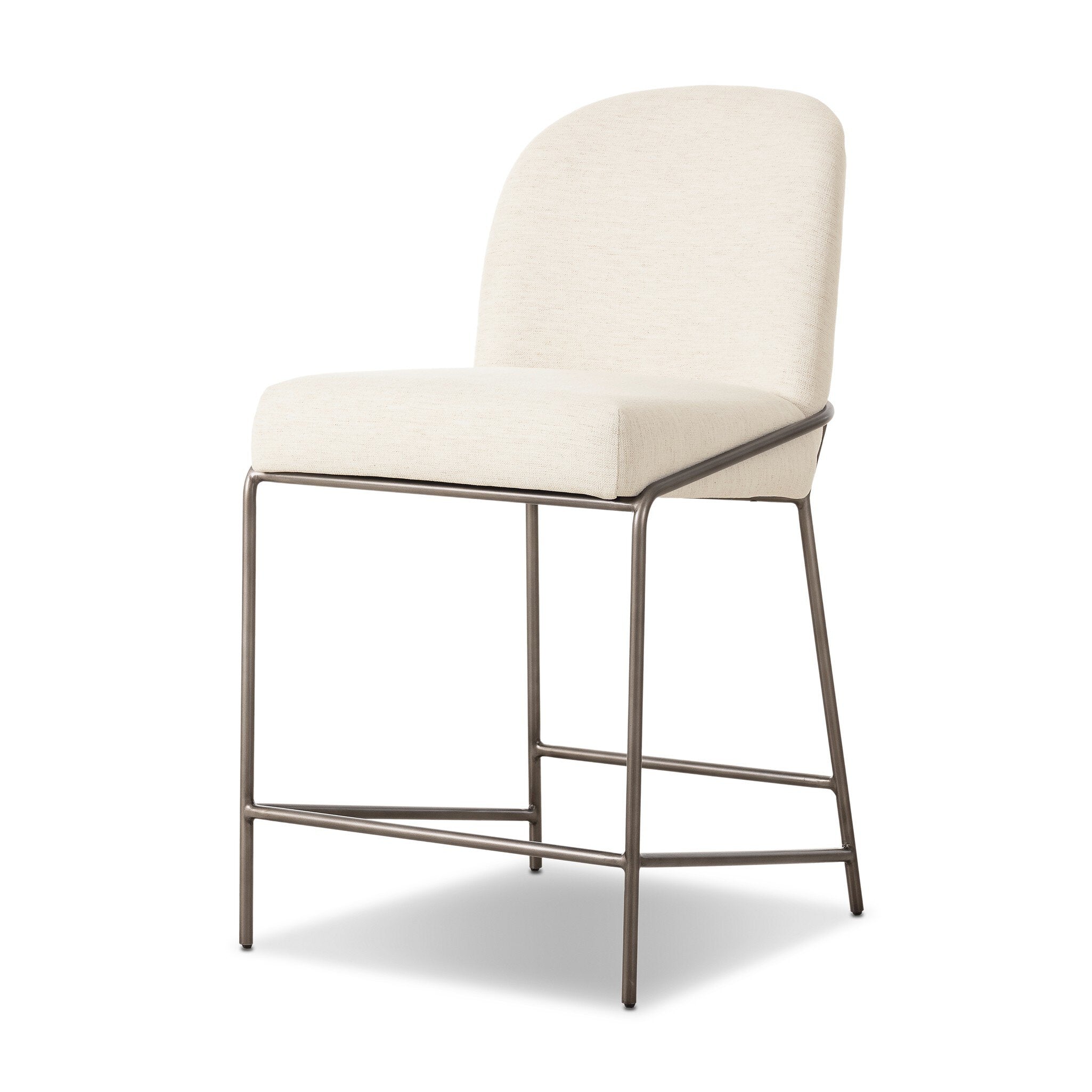 Four Hands Astrud Bar + Counter Stool — Crypton Nomad Snow-Brushed Slate-Counter