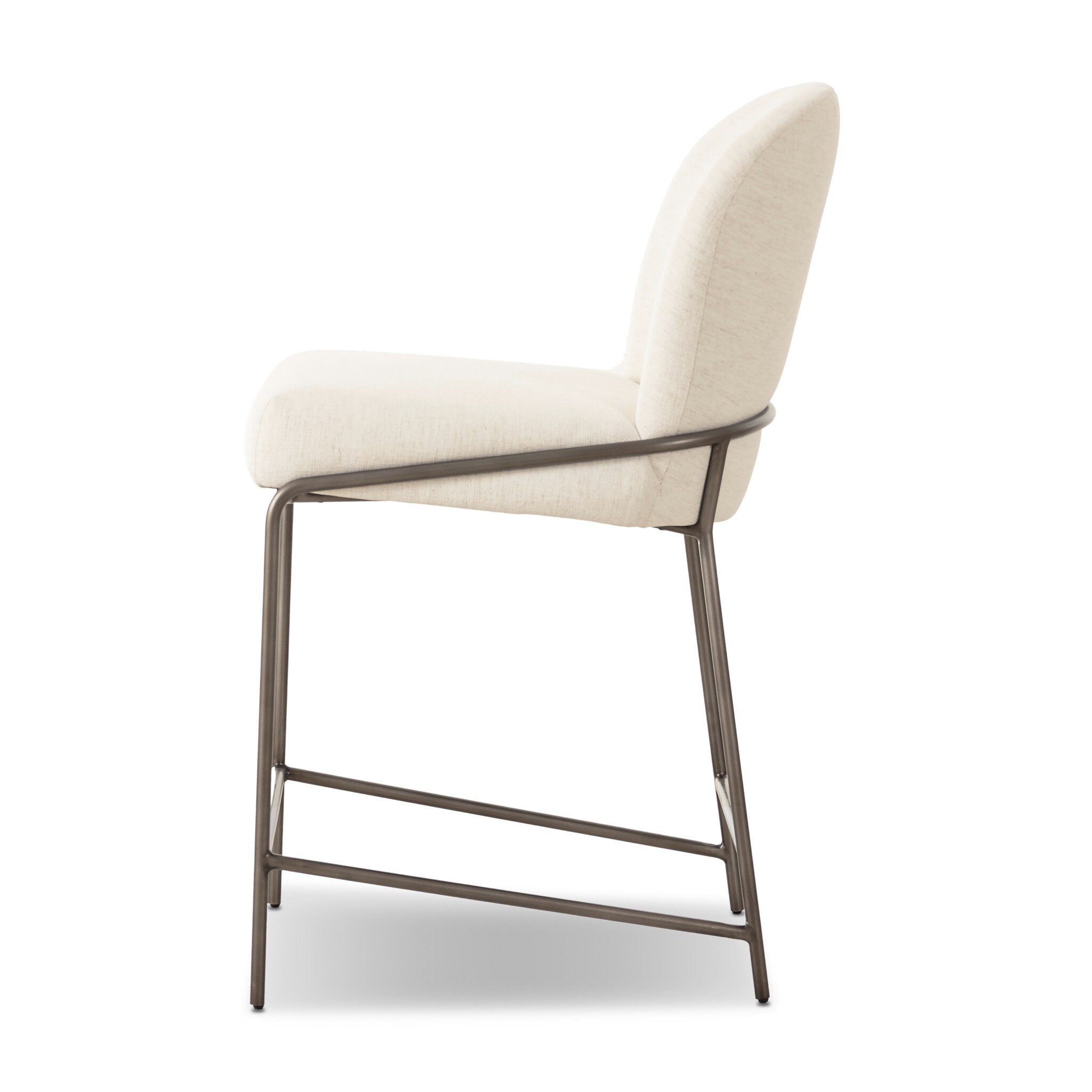 Four Hands Astrud Bar + Counter Stool — Crypton Nomad Snow-Brushed Slate-Counter