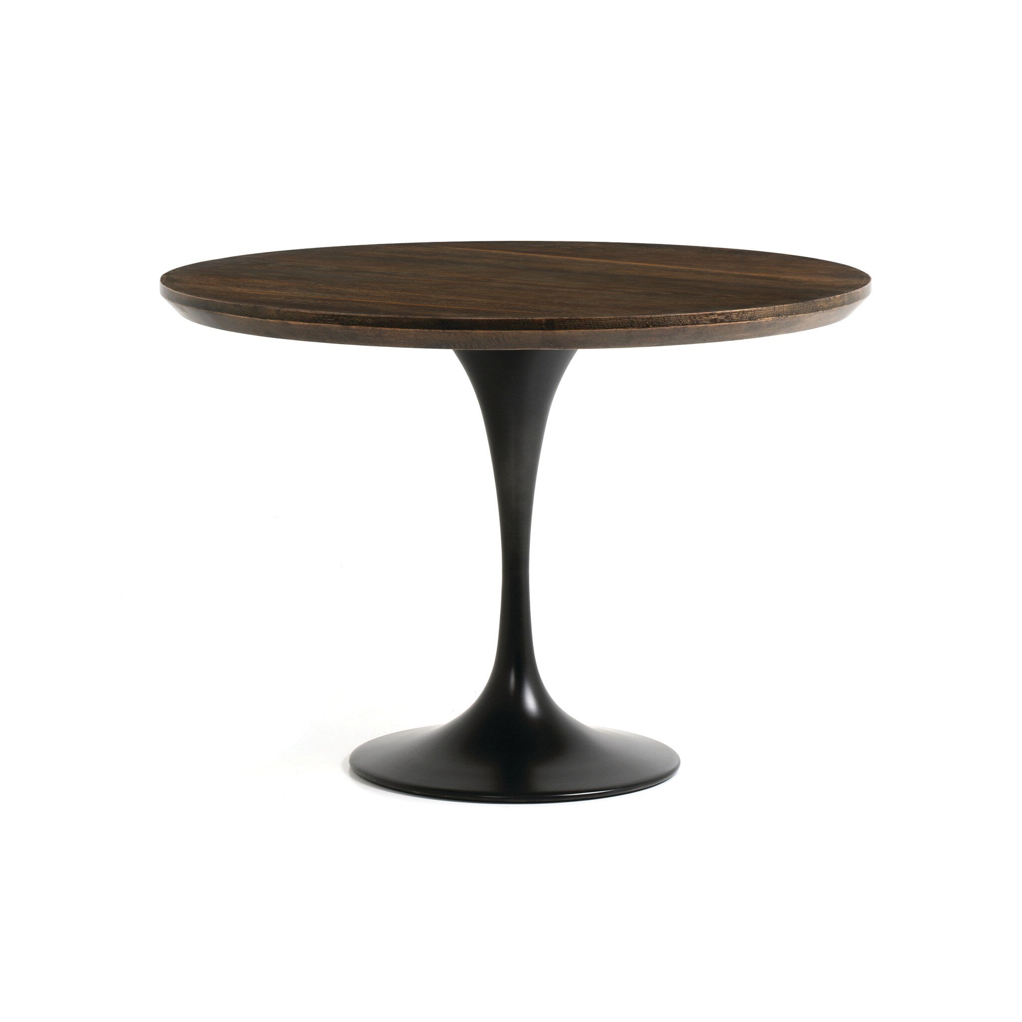 Four Hands Powell Dining Table — English Brown Oak Veneer-English Brown Oak-Dark Rustic Black