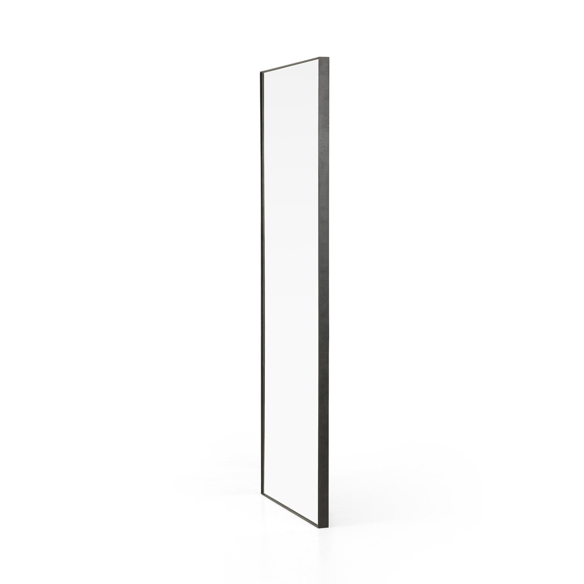Four Hands Bellvue Floor Mirror — Rustic Black