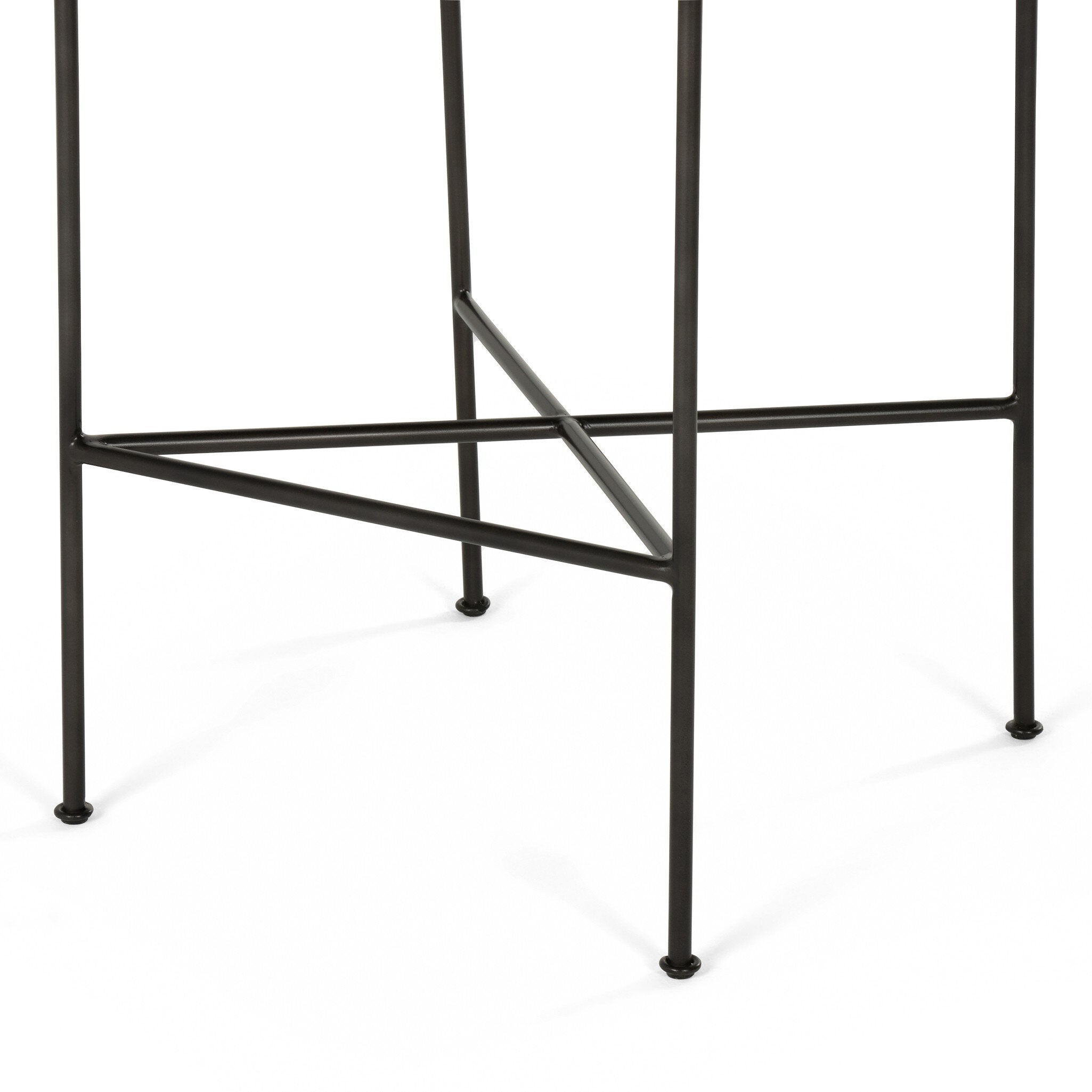 Four Hands Wharton Bar + Counter Stool — Distressed Black-Waxed Black-Bar