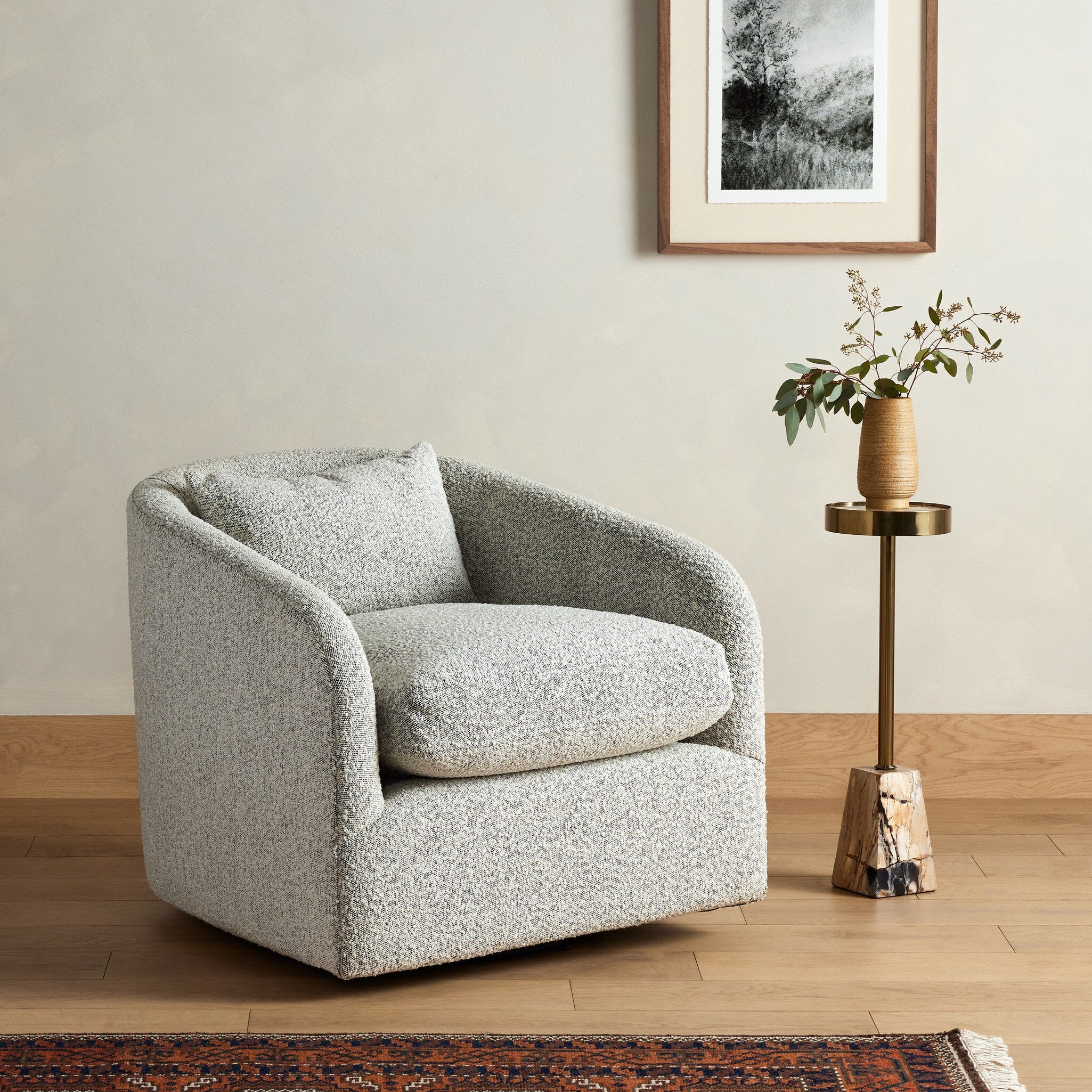 Four Hands Topanga Swivel Chair — Knoll Domino