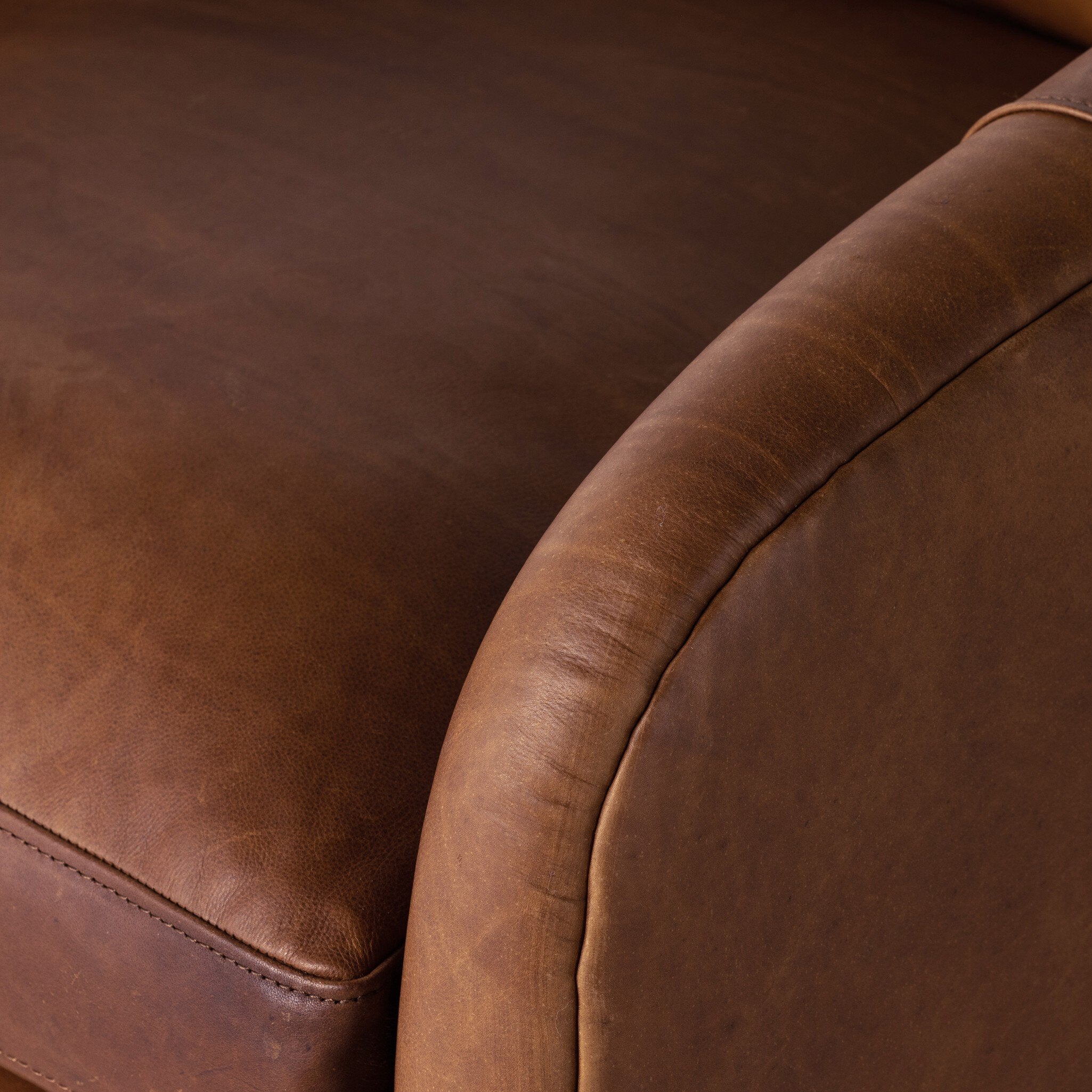 Four Hands Topanga Swivel Chair — Heirloom Sienna