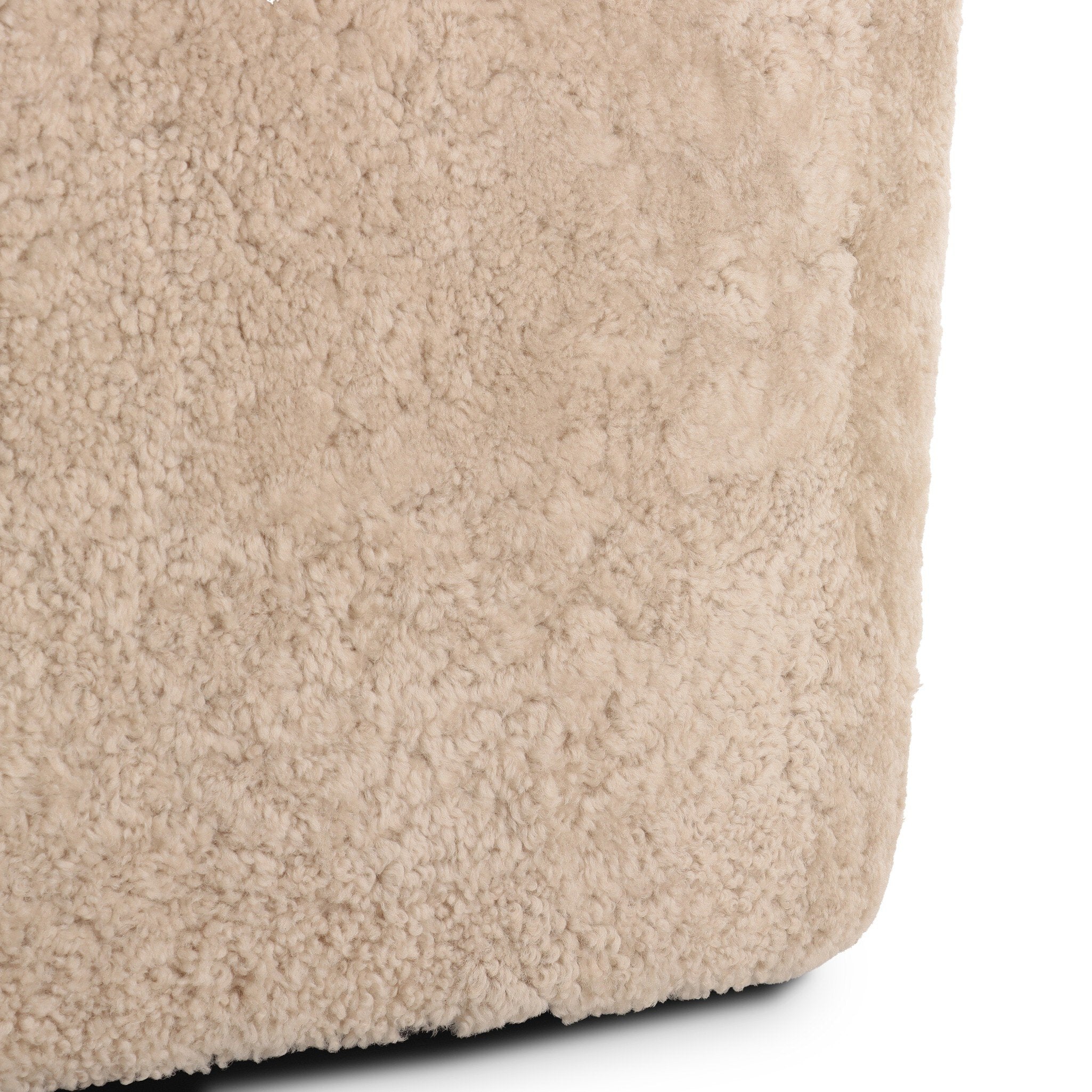 Four Hands Topanga Swivel Chair — Beige Shearling