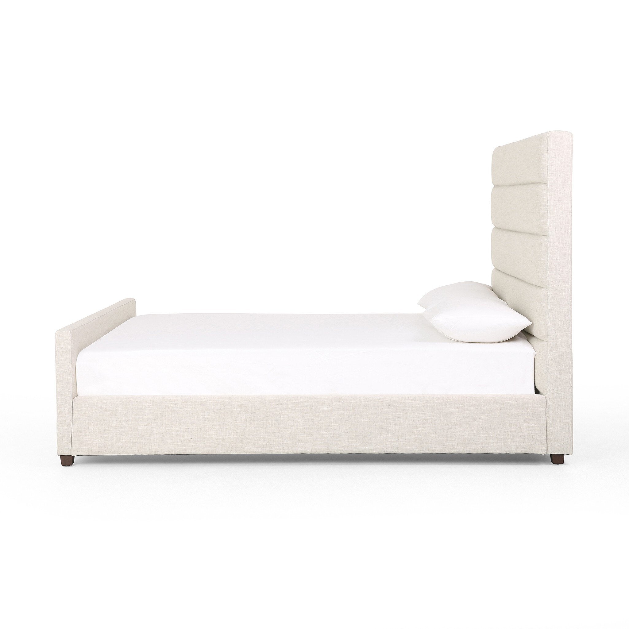 Four Hands Daphne Bed — Cambric Ivory-Almond-Queen