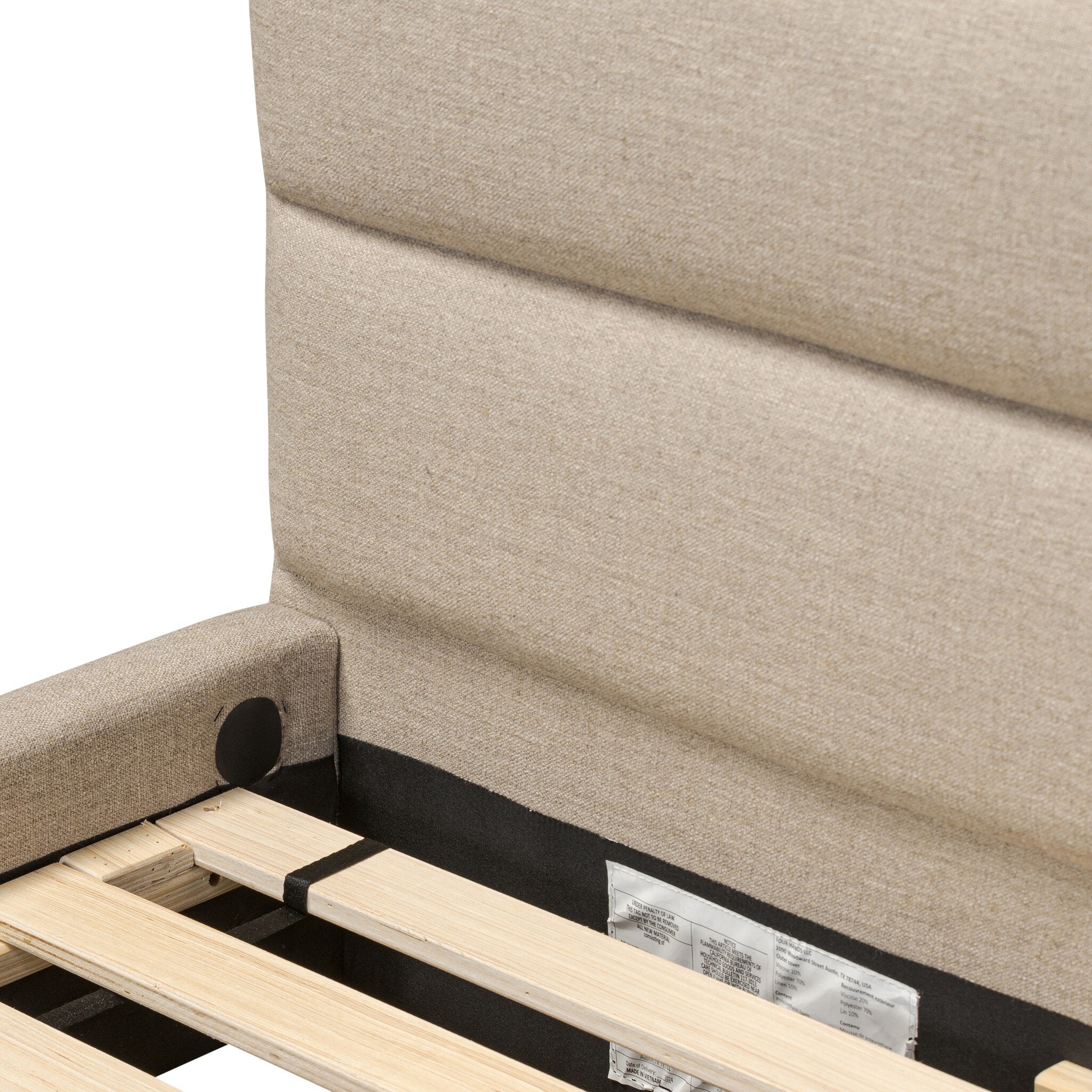 Four Hands Daphne Bed — Alcala Taupe-Almond-Queen