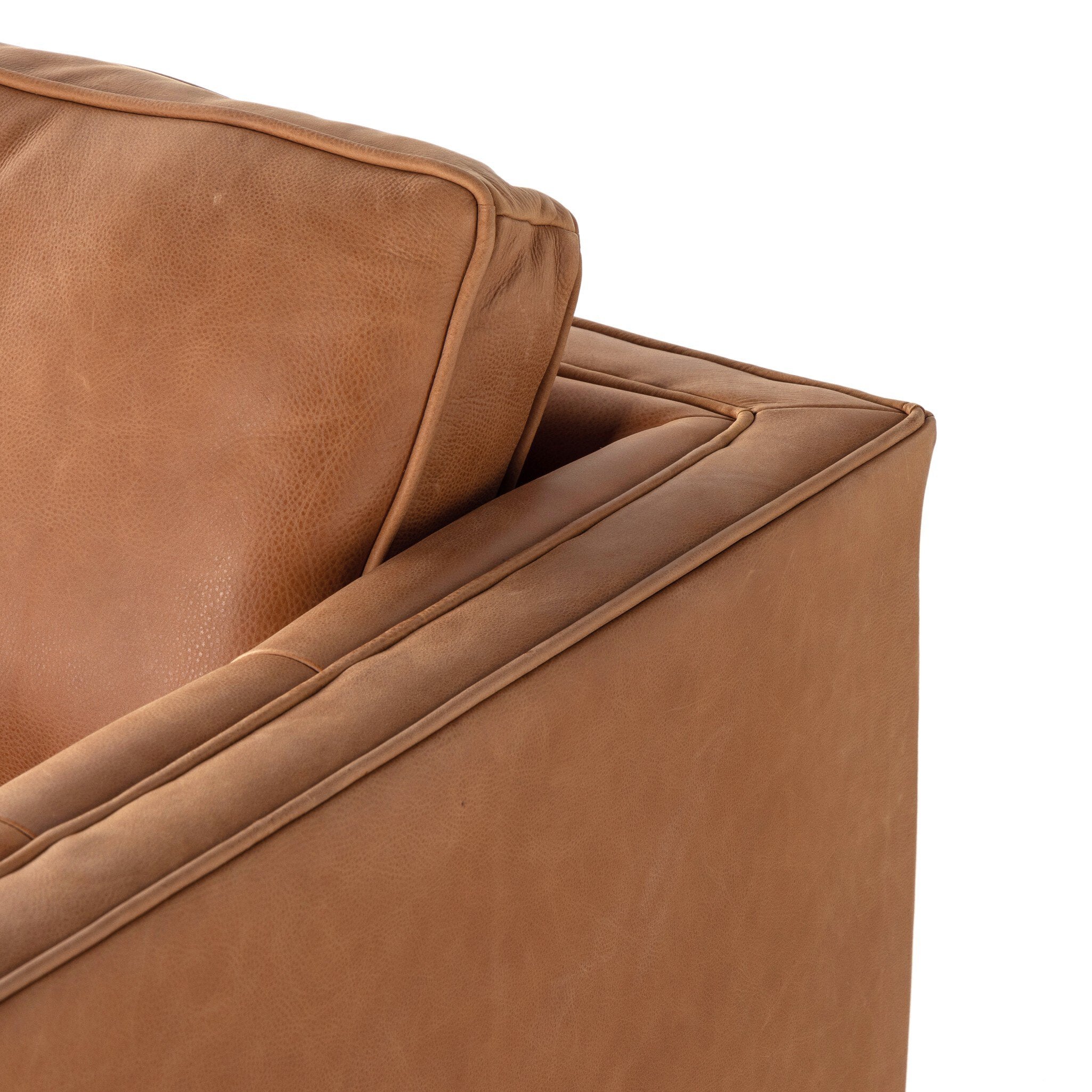 Four Hands Kiera Swivel Chair — Palermo Cognac-Weathered Sepia