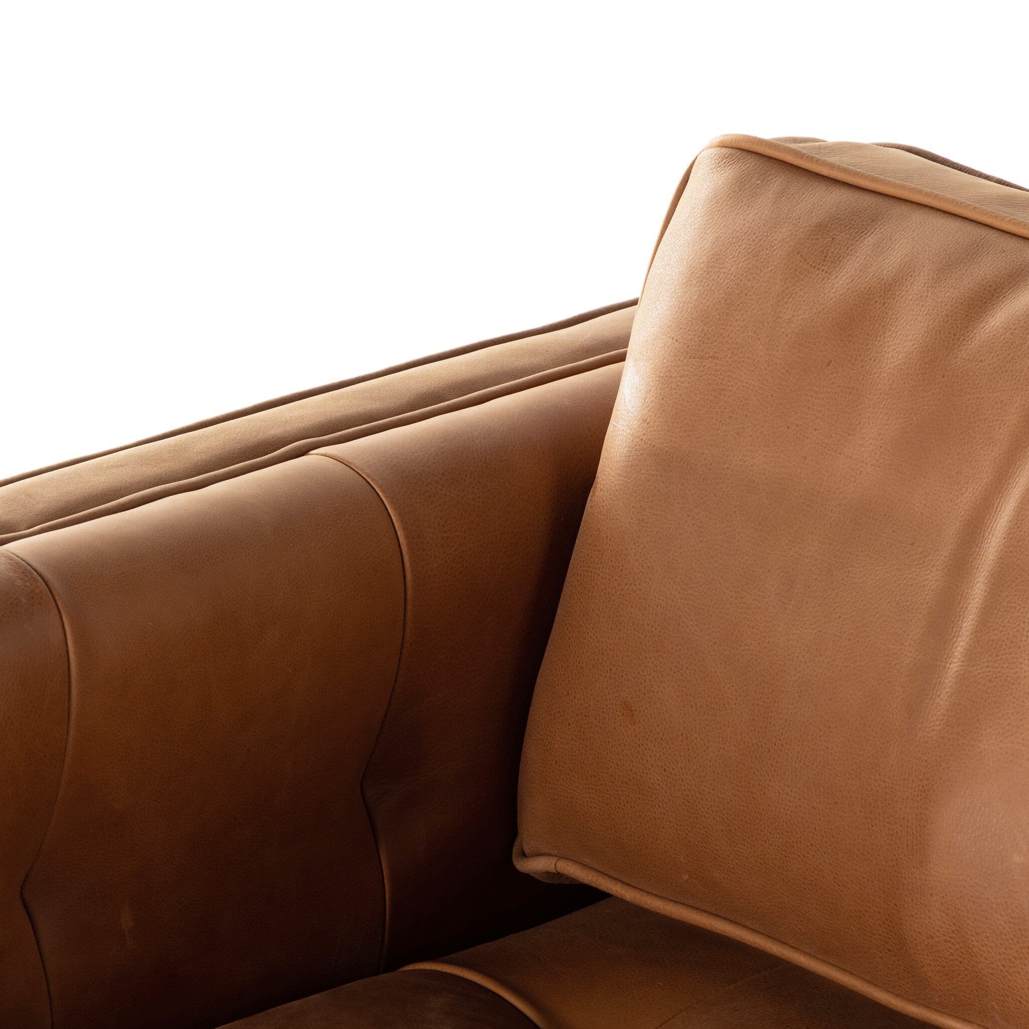 Four Hands Kiera Swivel Chair — Palermo Cognac-Weathered Sepia