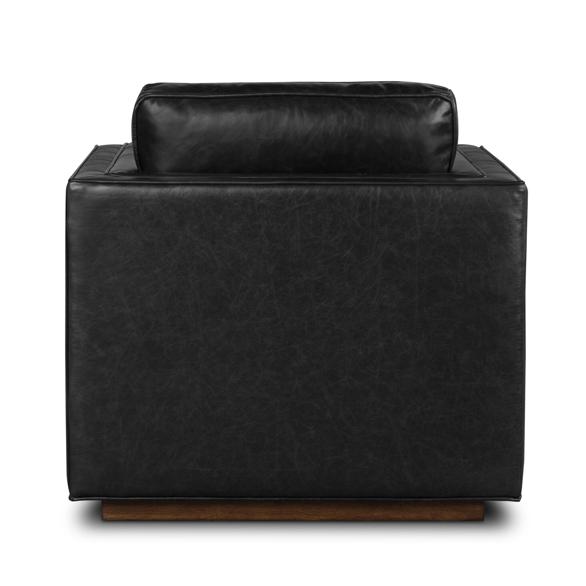 Four Hands Kiera Swivel Chair — Sonoma Black-Weathered Sepia