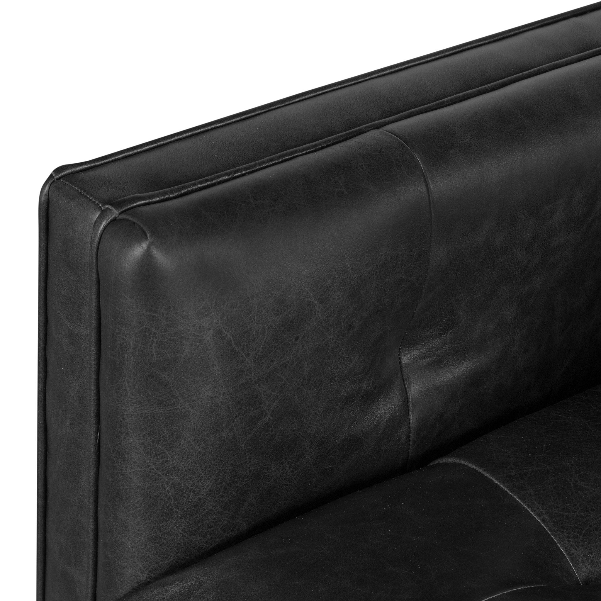 Four Hands Kiera Swivel Chair — Sonoma Black-Weathered Sepia