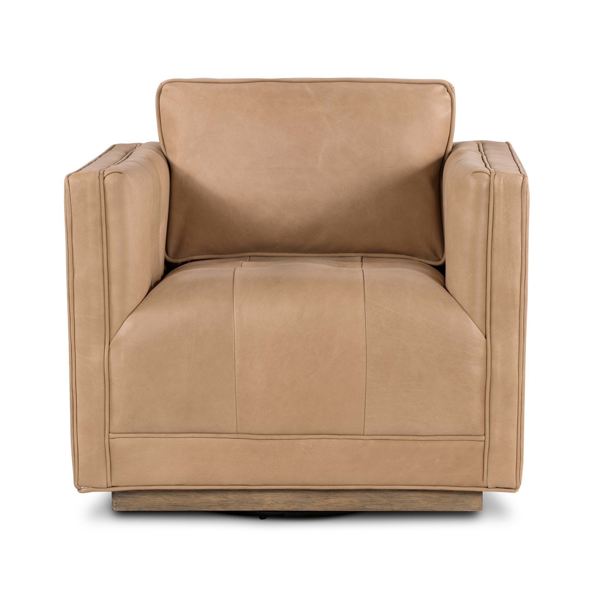 Four Hands Kiera Swivel Chair — Palermo Nude-Whitewash