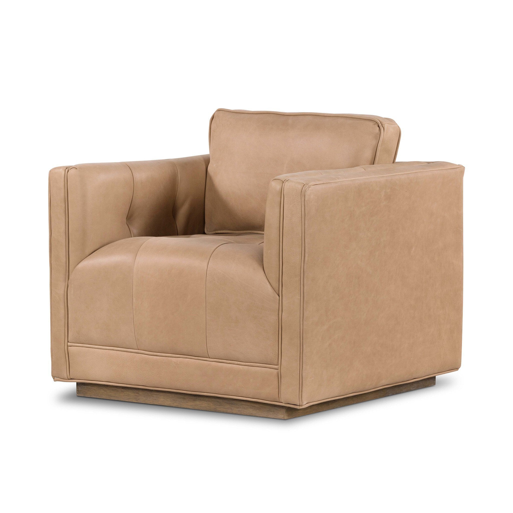 Four Hands Kiera Swivel Chair — Palermo Nude-Whitewash