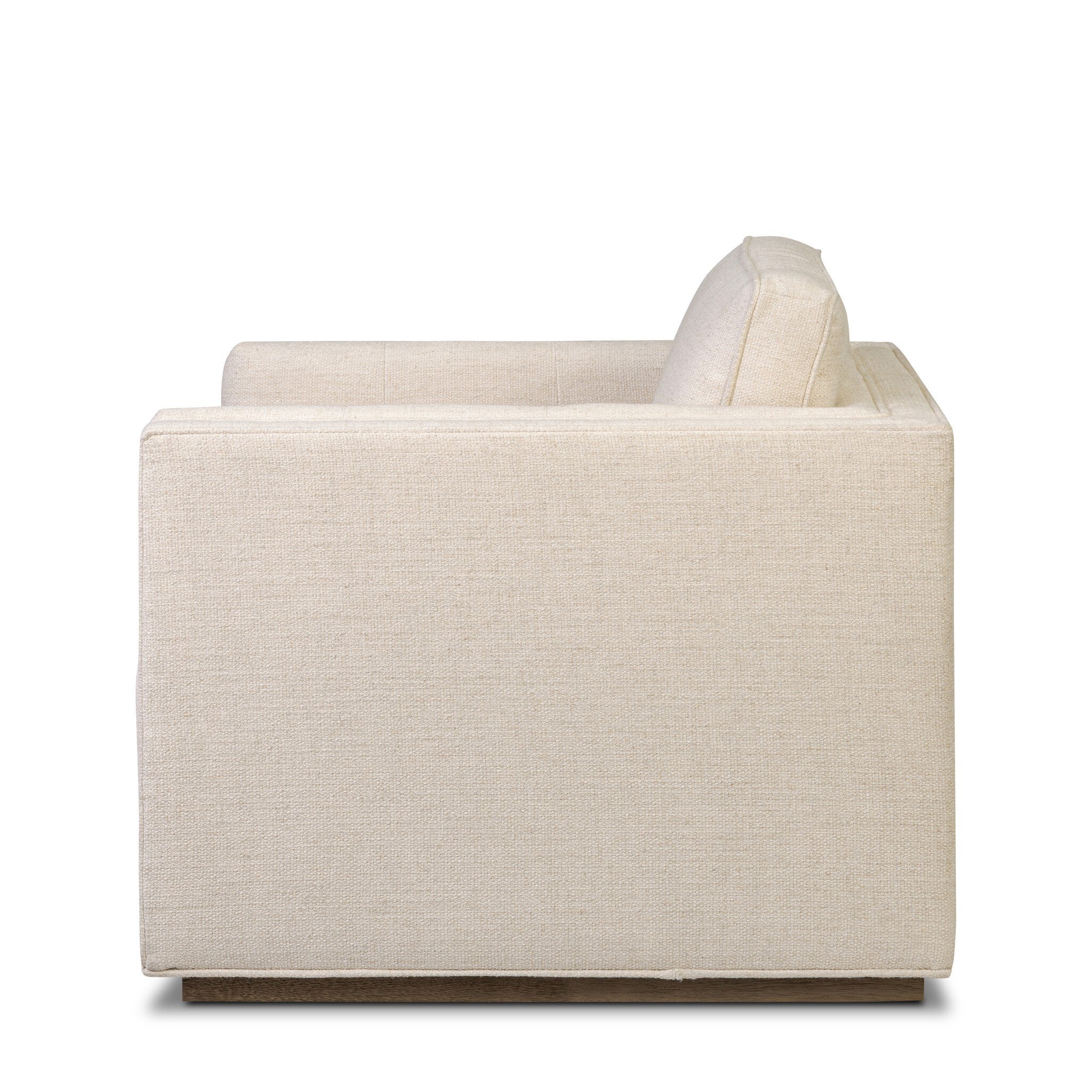 Four Hands Kiera Swivel Chair — Thames Cream-Amber Oak