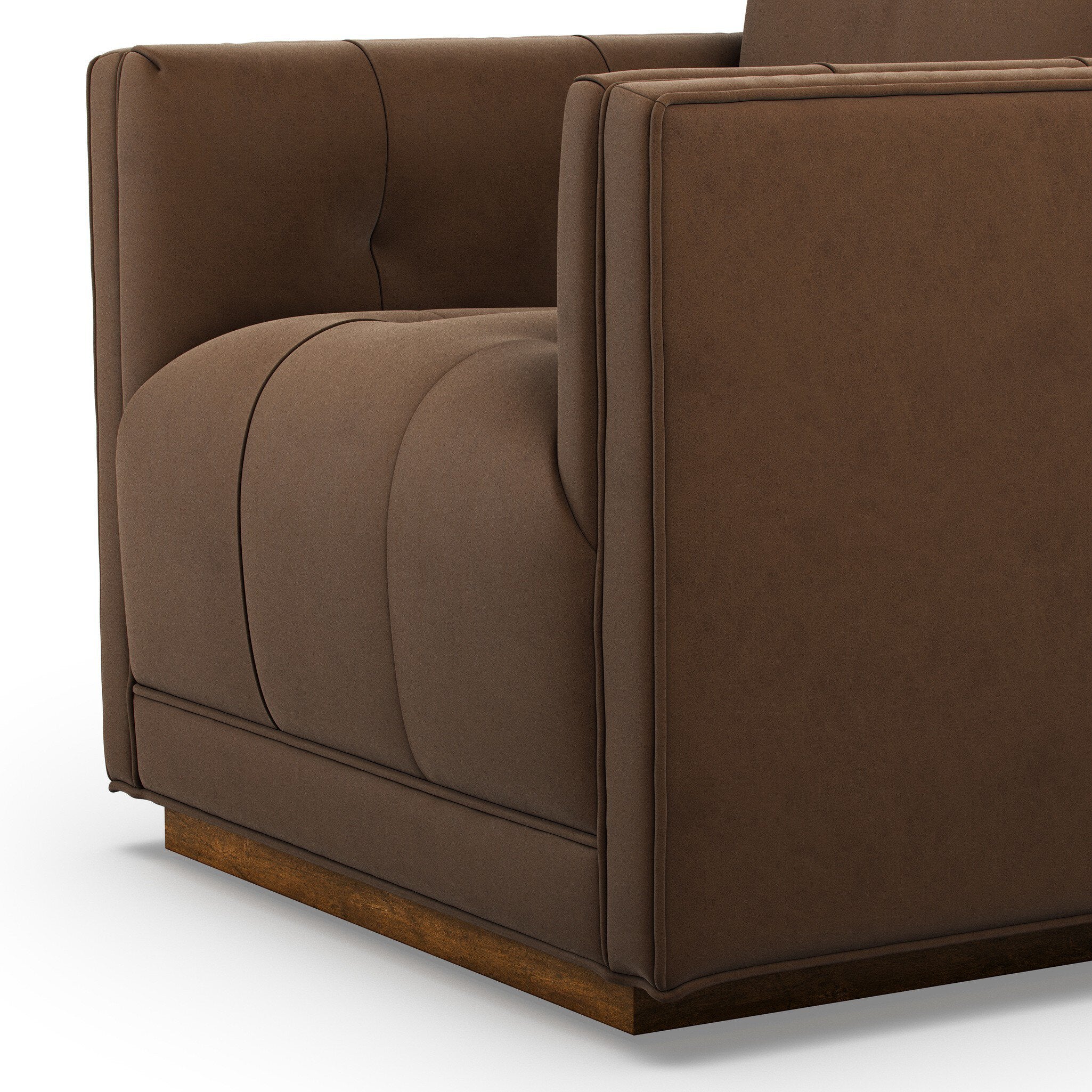 Four Hands Kiera Swivel Chair — Maestro Cigar-Weathered Sepia