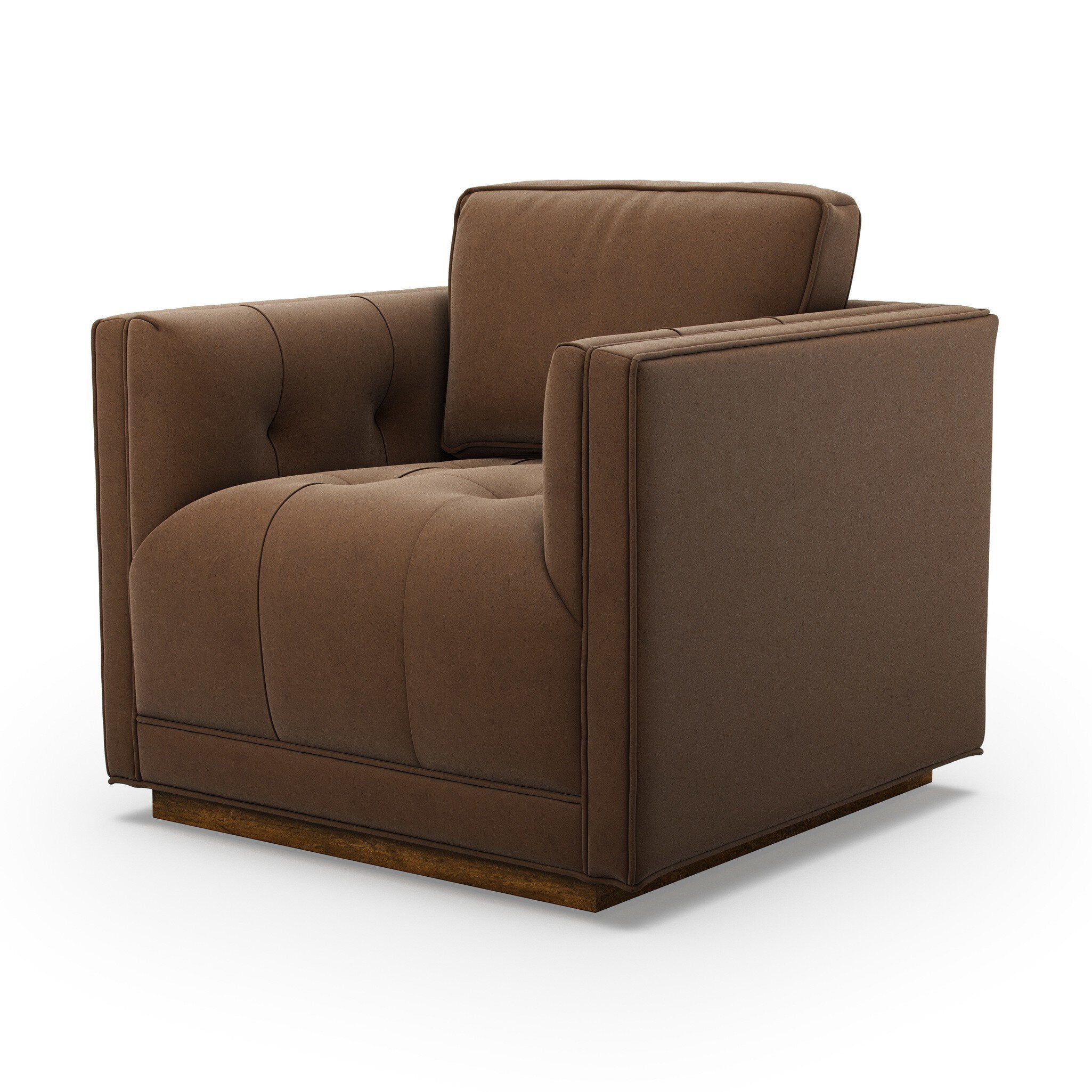 Four Hands Kiera Swivel Chair — Maestro Cigar-Weathered Sepia