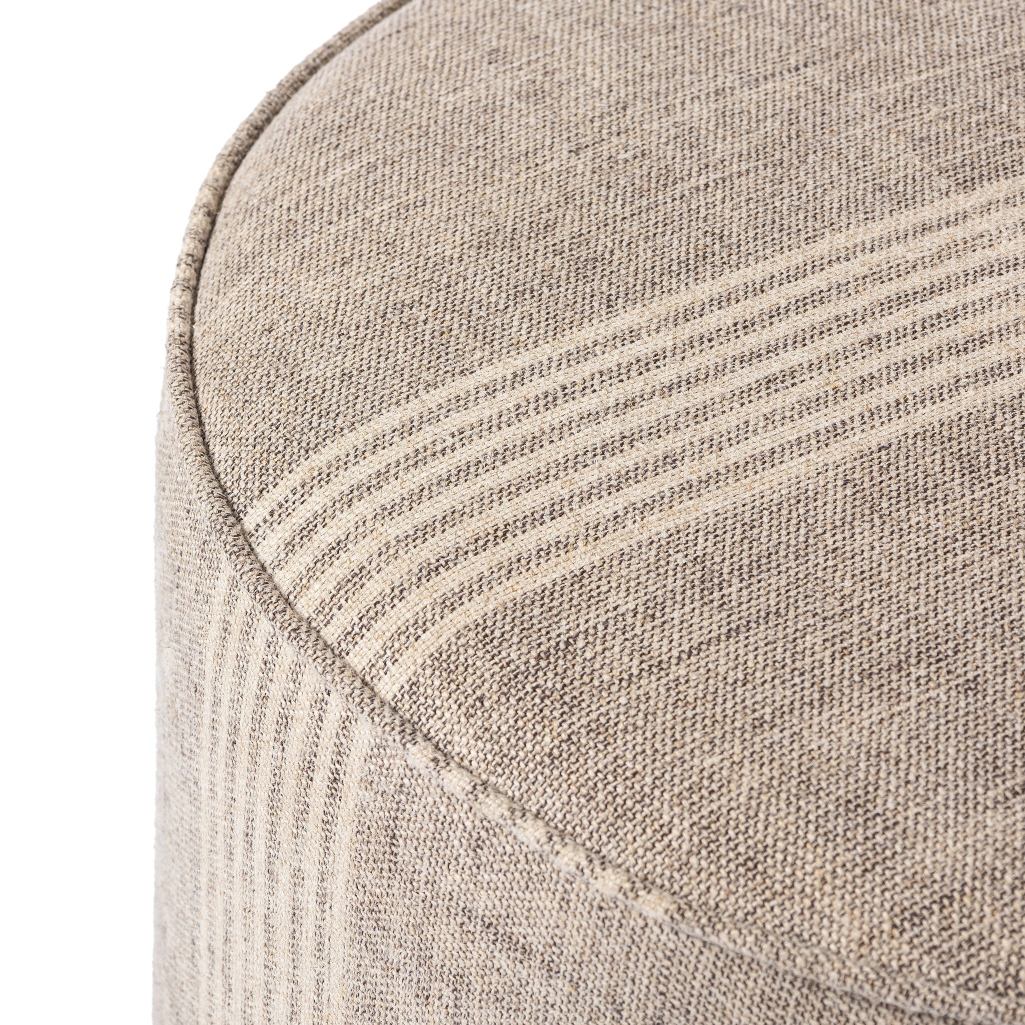 Four Hands Sinclair Round Ottoman — Manchester Flint-Sienna Brown