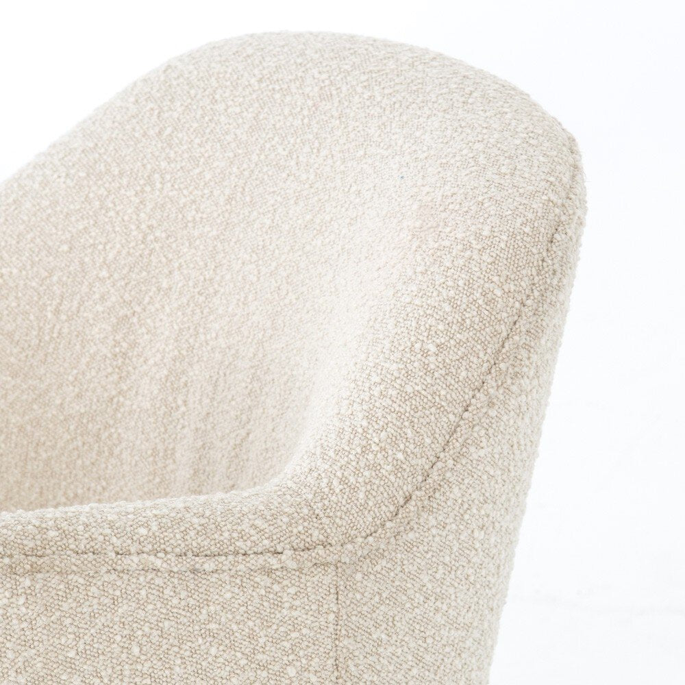 Four Hands Aurora Swivel Chair — Knoll Natural-Distressed Natural