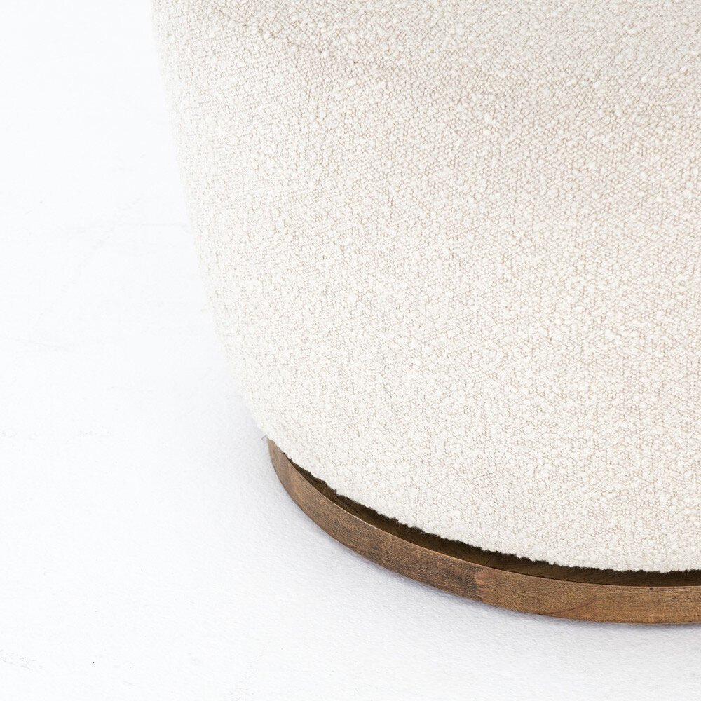 Four Hands Aurora Swivel Chair — Knoll Natural-Distressed Natural