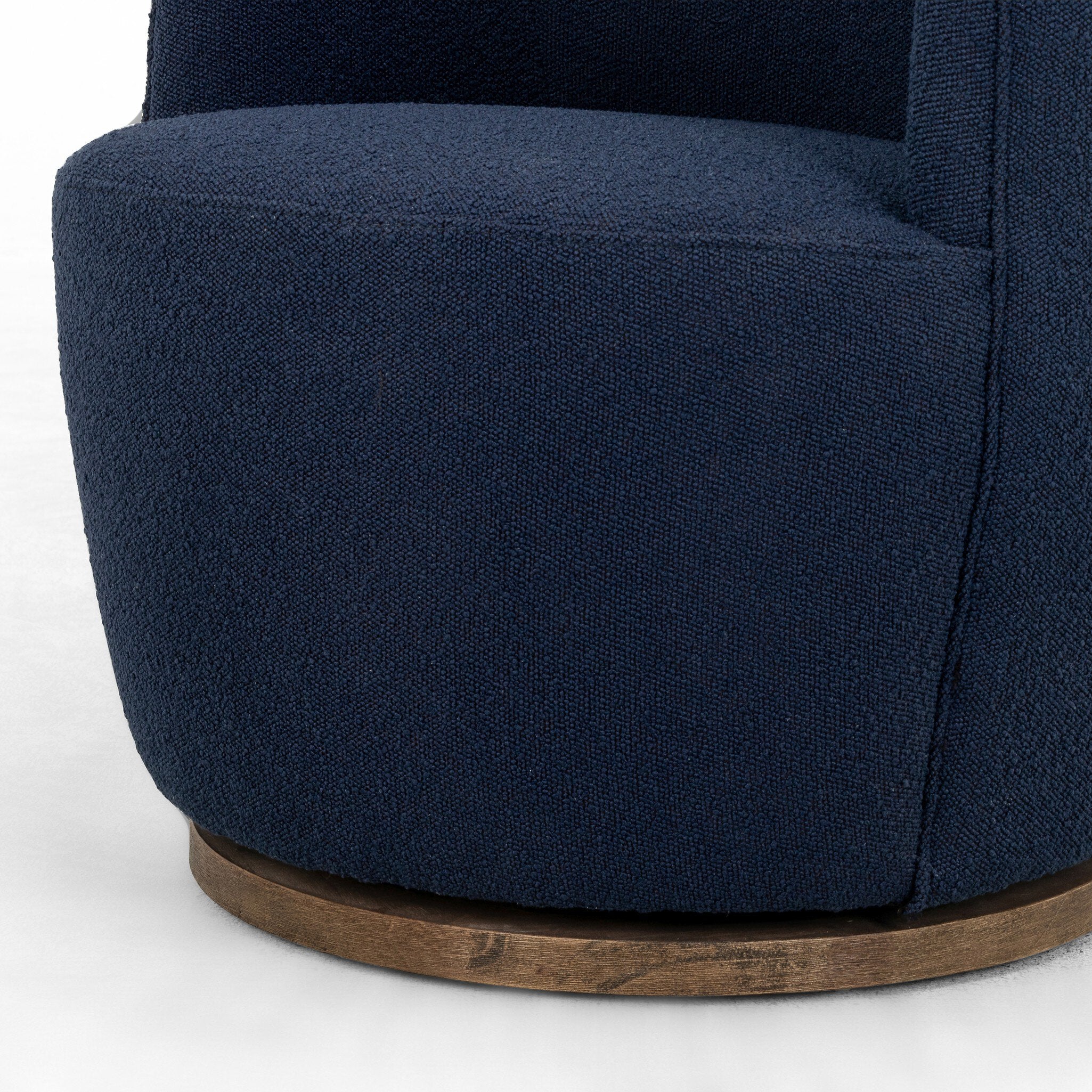 Four Hands Aurora Swivel Chair — Copenhagen Indigo-Distressed Natural