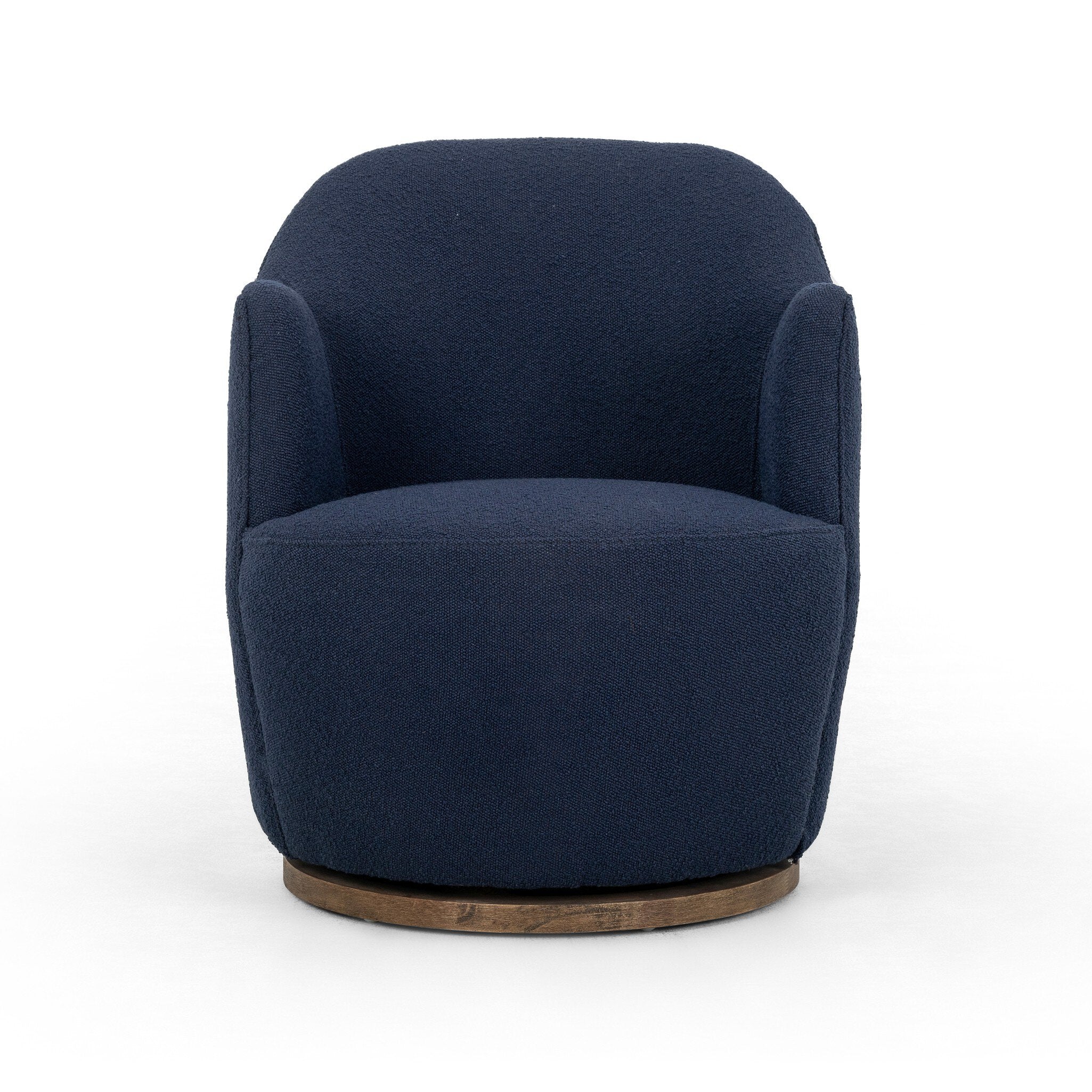 Four Hands Aurora Swivel Chair — Copenhagen Indigo-Distressed Natural