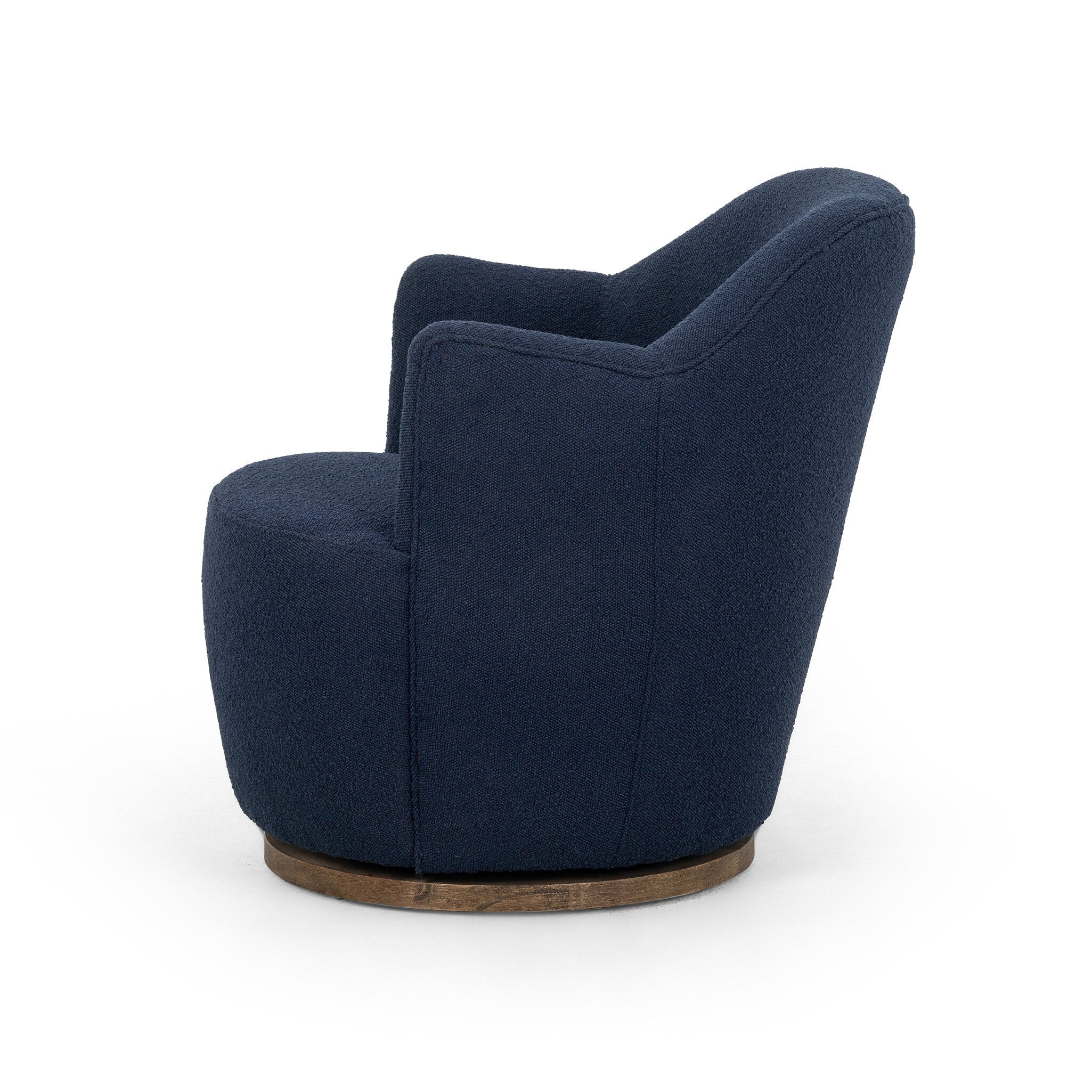 Four Hands Aurora Swivel Chair — Copenhagen Indigo-Distressed Natural