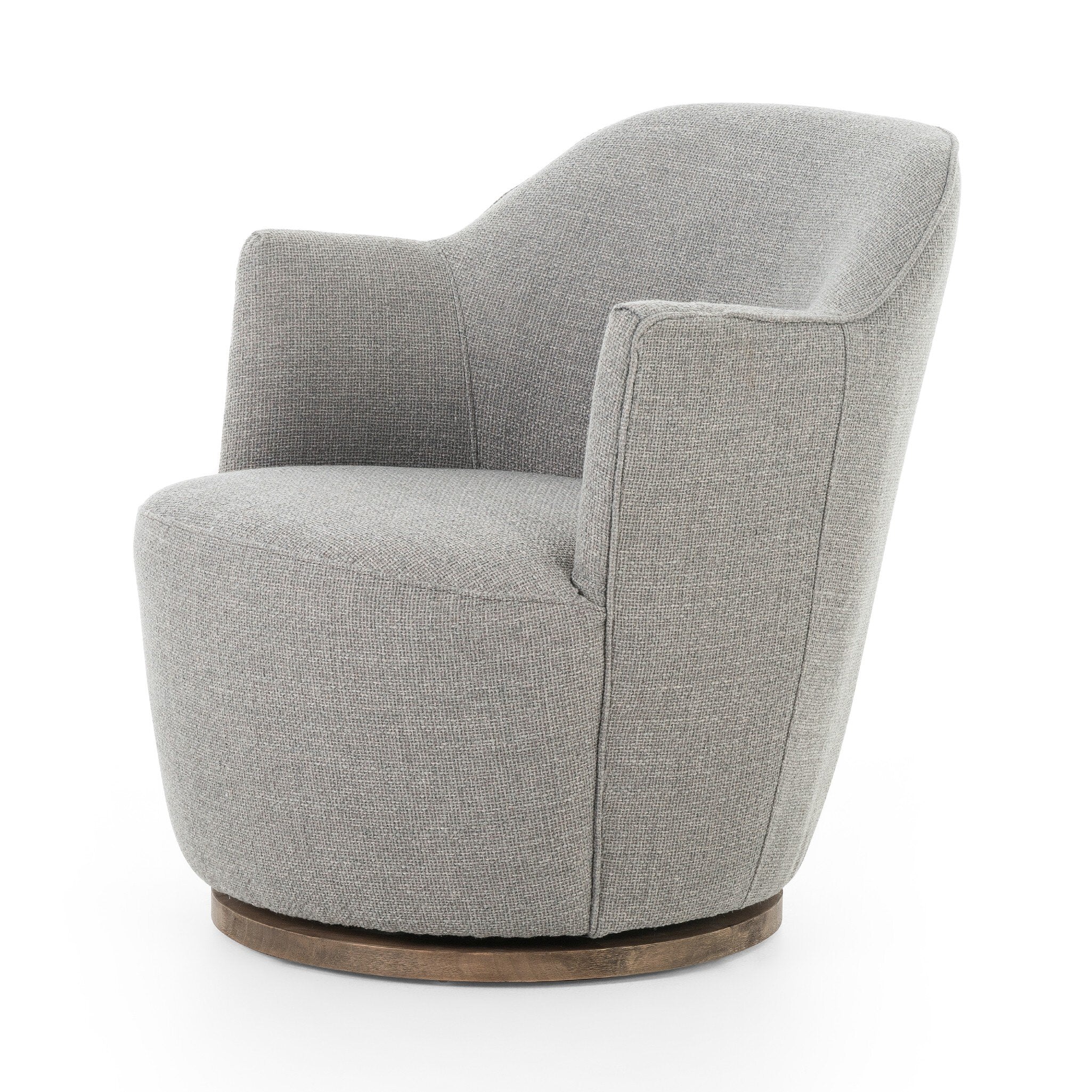 Four Hands Aurora Swivel Chair — Gibson Silver-Distressed Natural