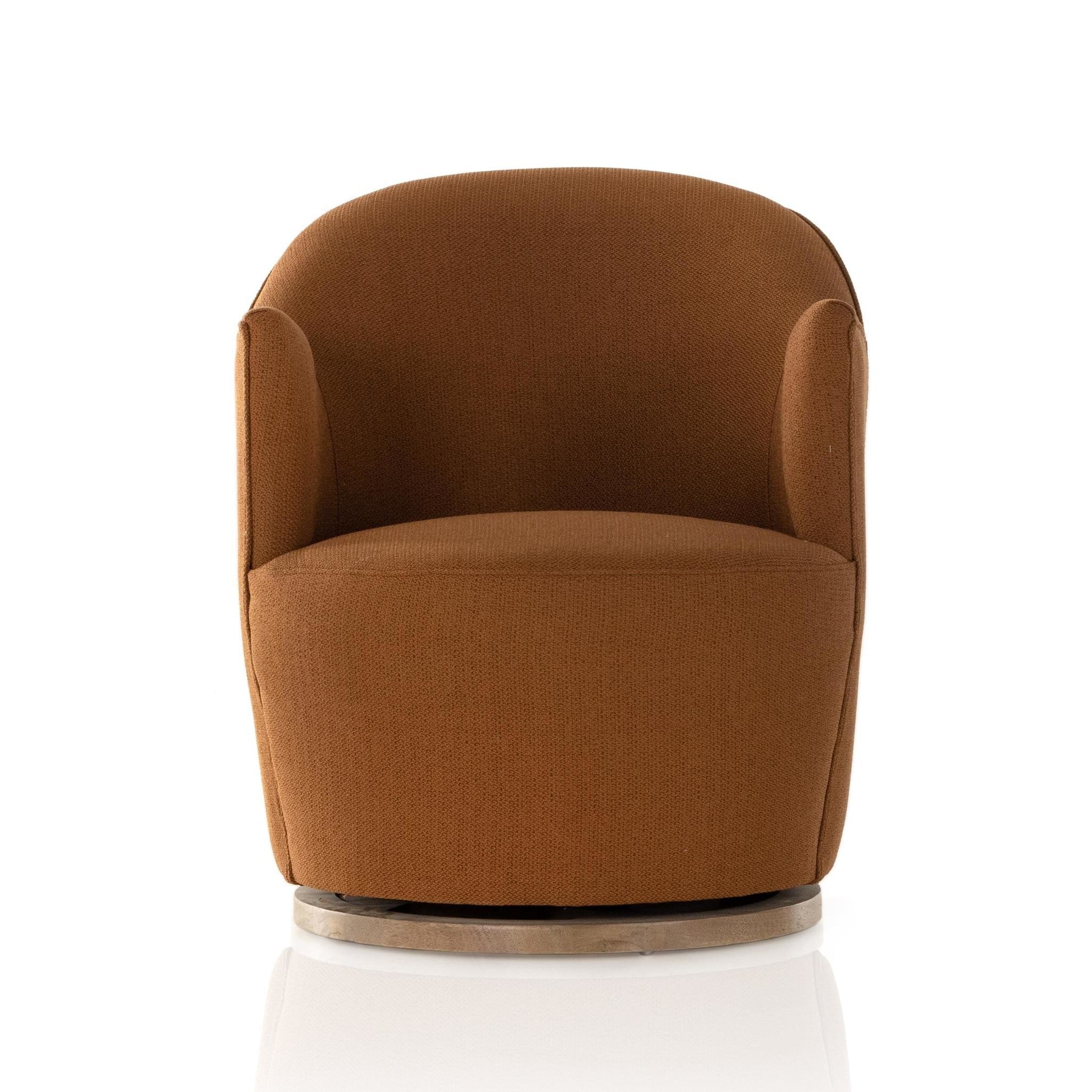 Four Hands Aurora Swivel Chair — Patton Burnish-Distressed Natural