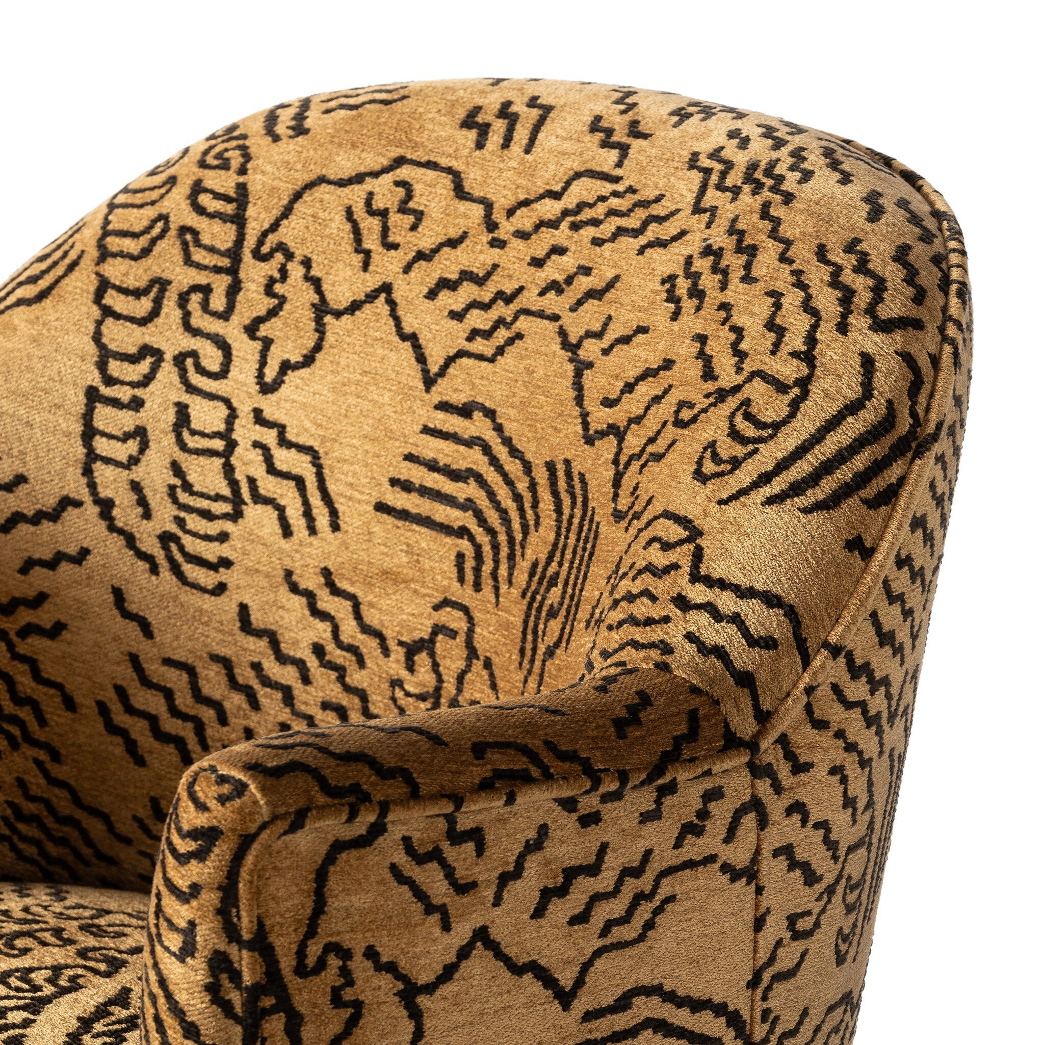 Four Hands Aurora Swivel Chair — Balkan Ochre-Distressed Natural