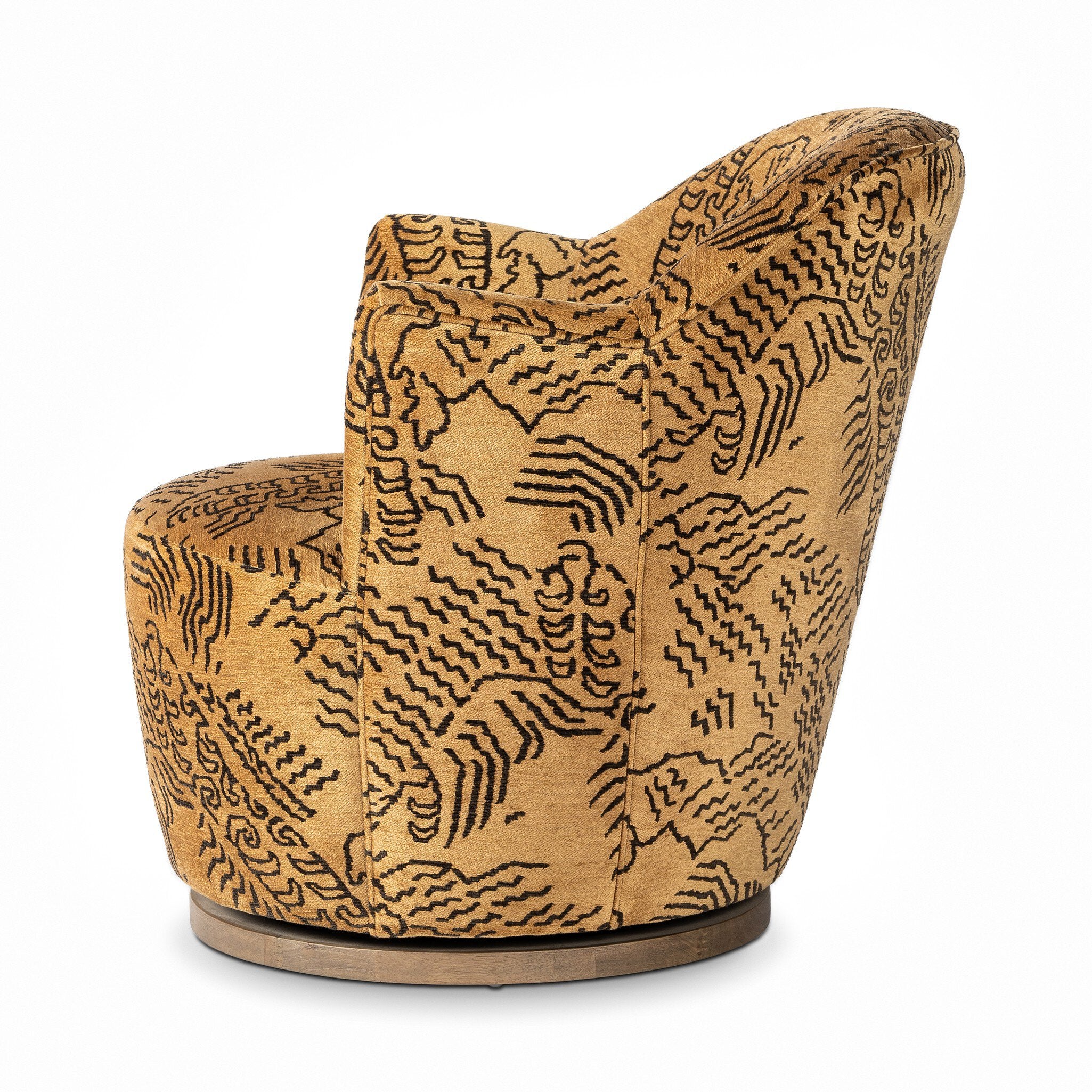 Four Hands Aurora Swivel Chair — Balkan Ochre-Distressed Natural