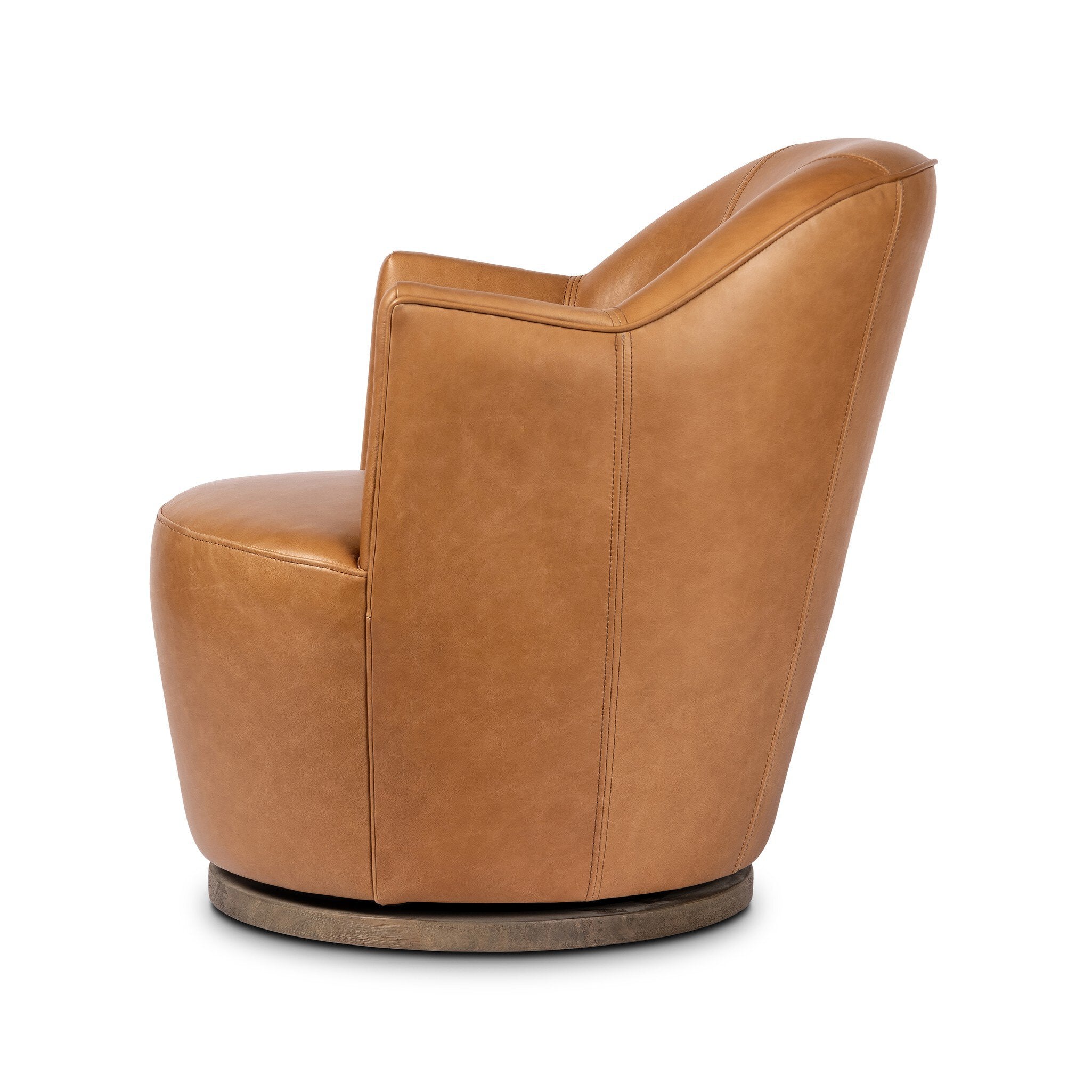 Four Hands Aurora Swivel Chair — Sonoma Butterscotch-Distressed Natural