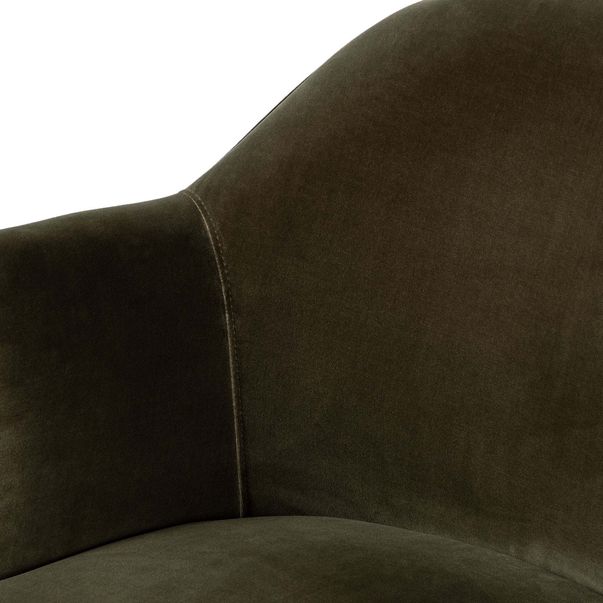 Four Hands Aurora Swivel Chair — Surrey Olive-Distressed Natural