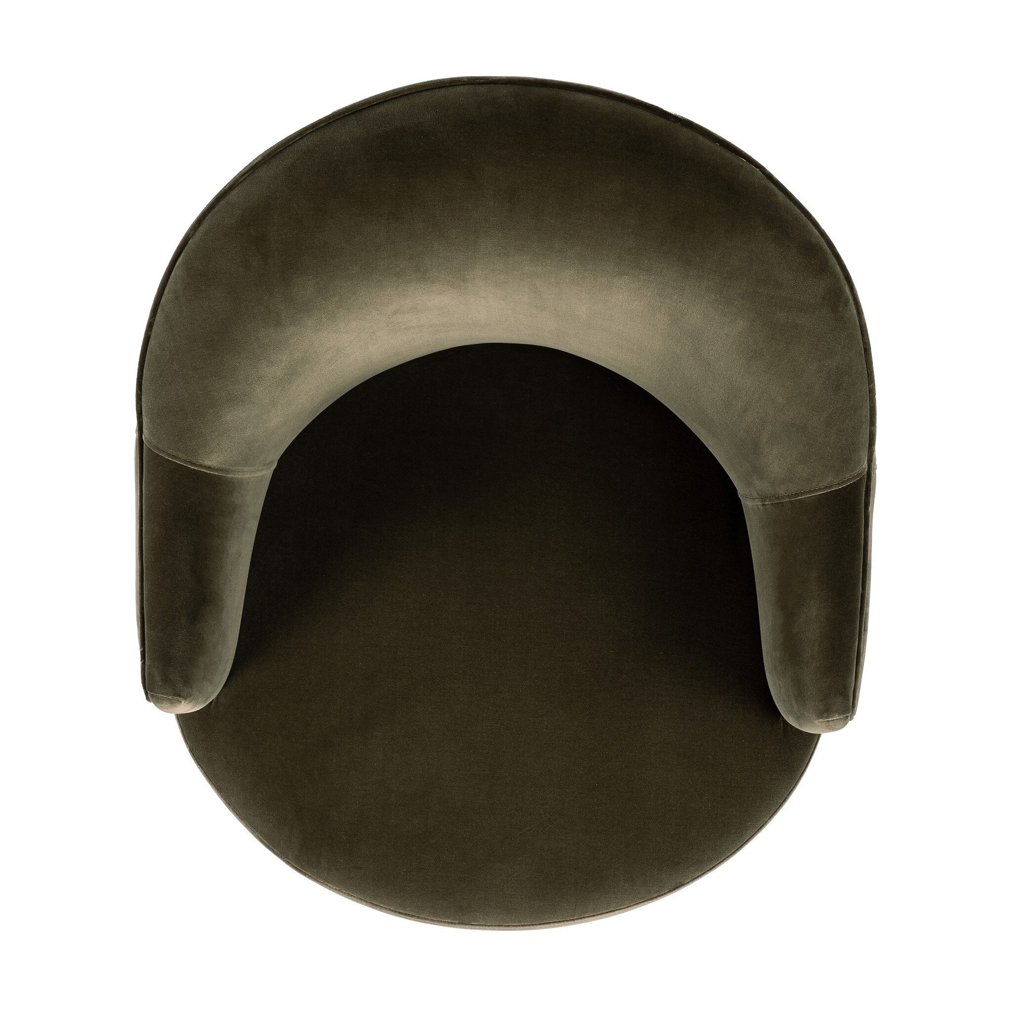 Four Hands Aurora Swivel Chair — Surrey Olive-Distressed Natural