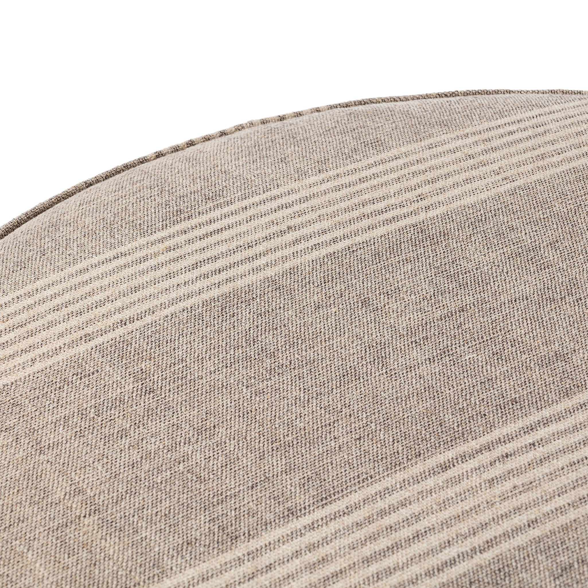 Four Hands Sinclair Large Round Ottoman — Manchester Flint-Sienna Brown